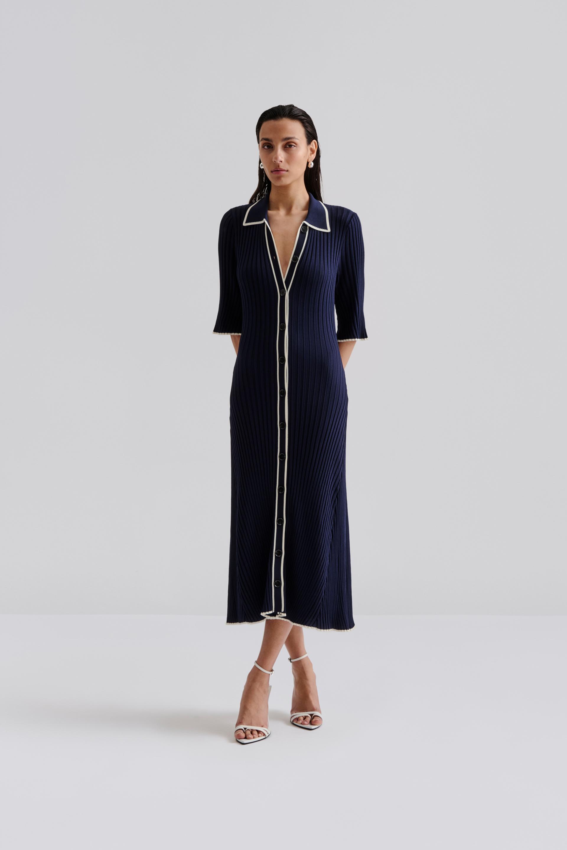 Kali midi dress Dark Blue 2