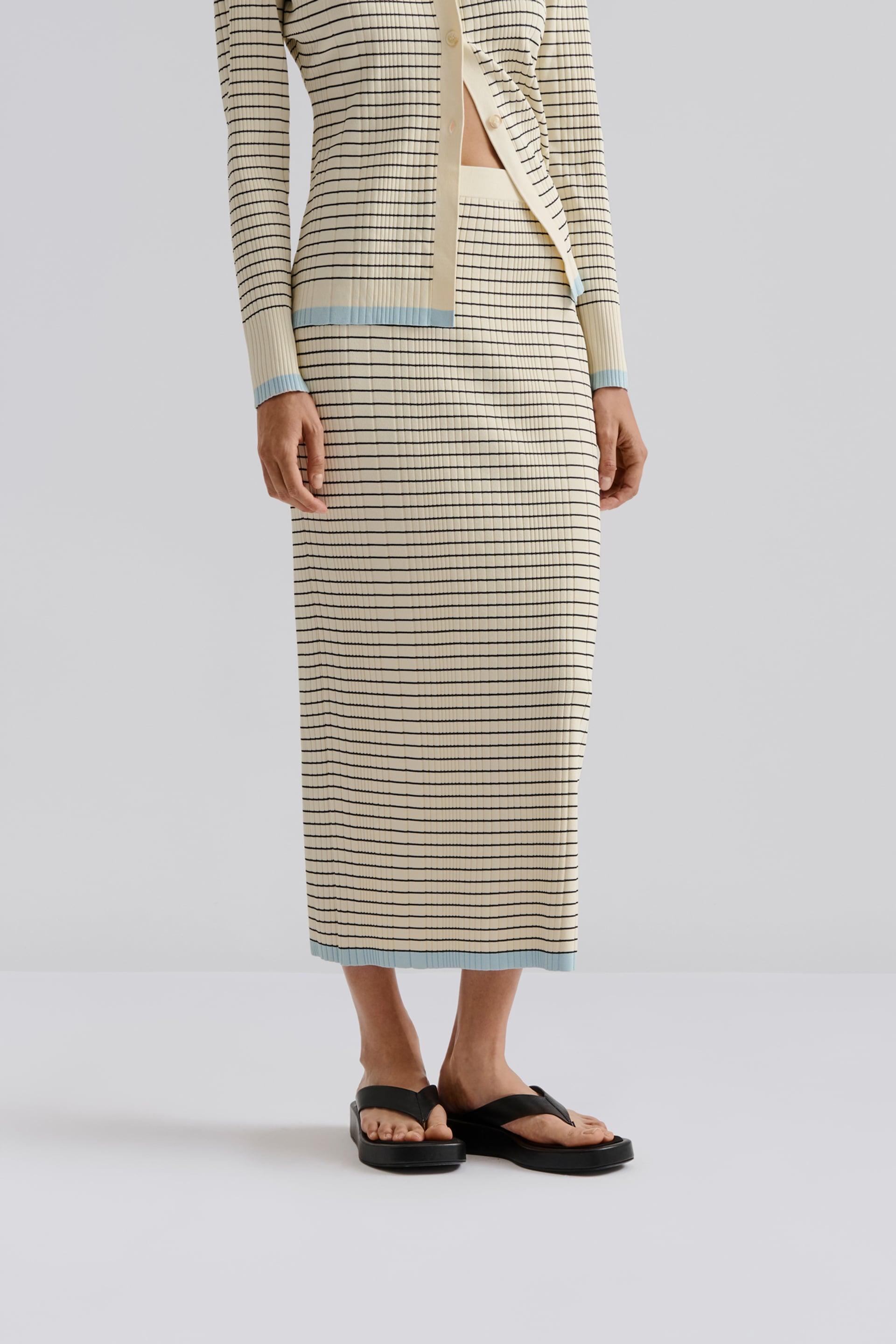 Katya maxi skirt Black Stripe 2