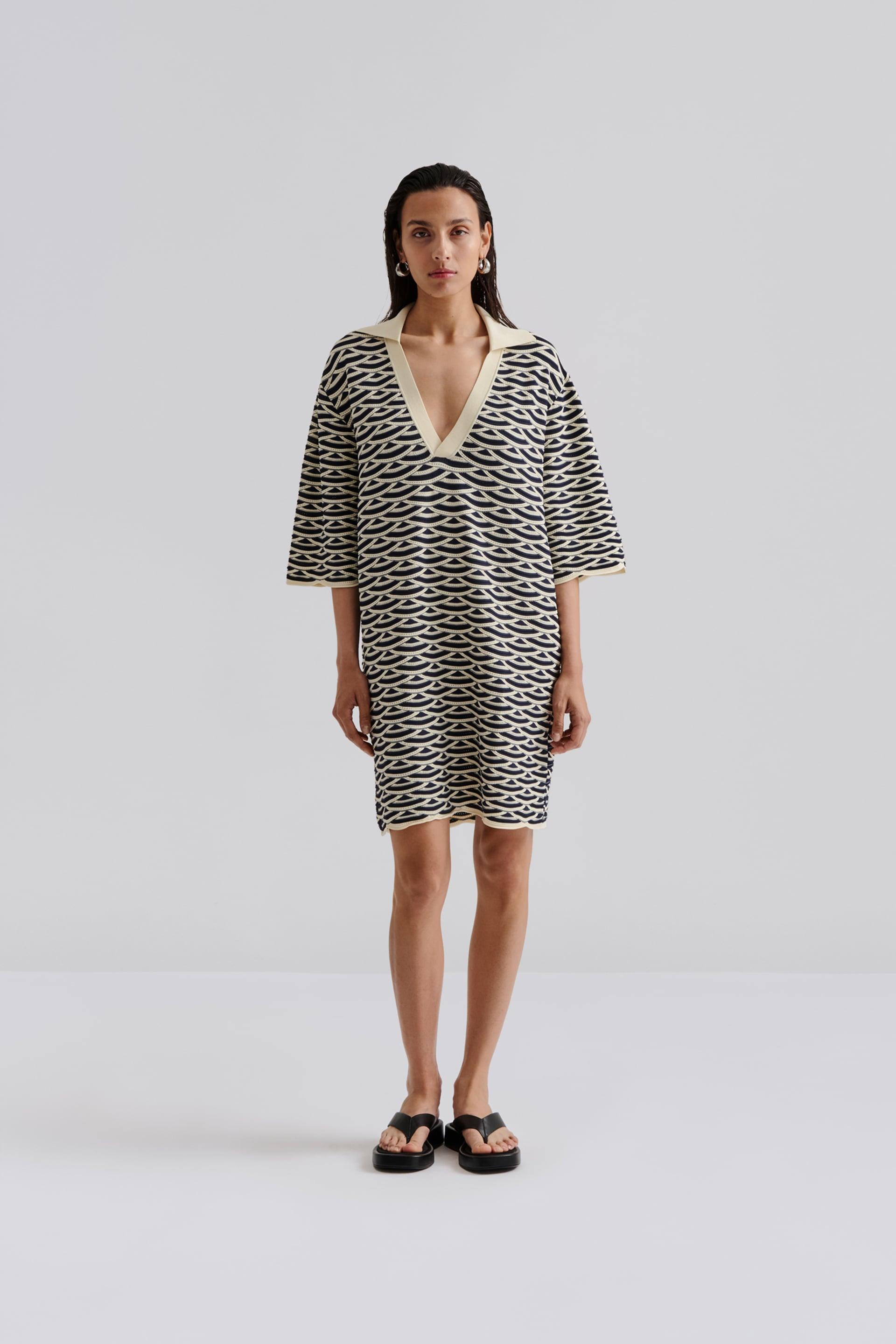 Thyme mini dress Dark Blue Multi 2