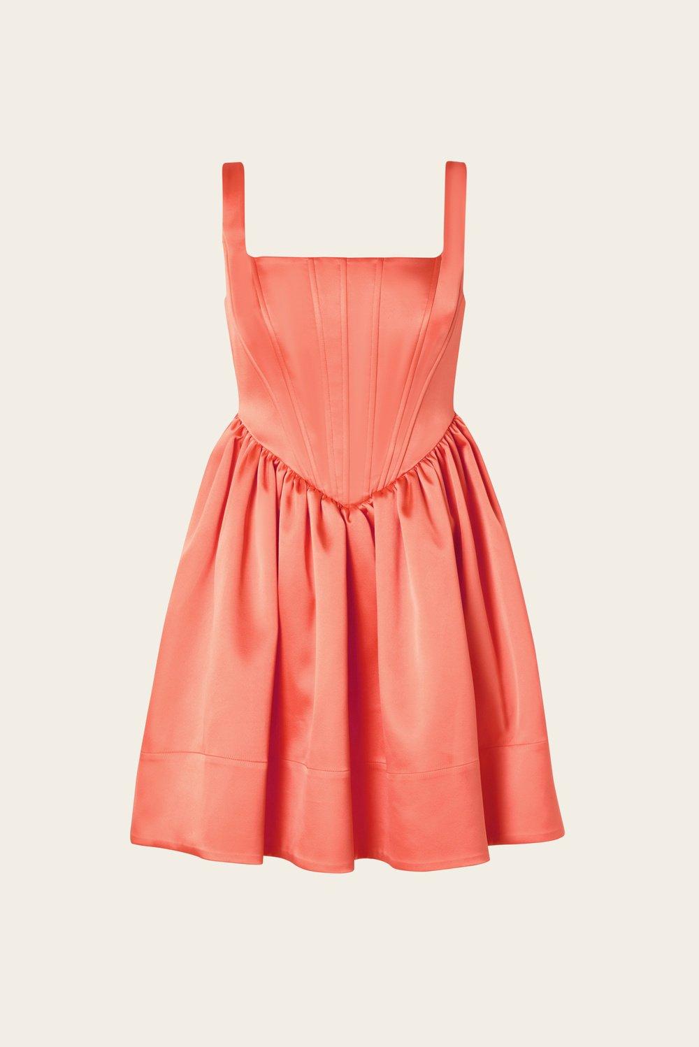 Livia mini dress Papaya 1