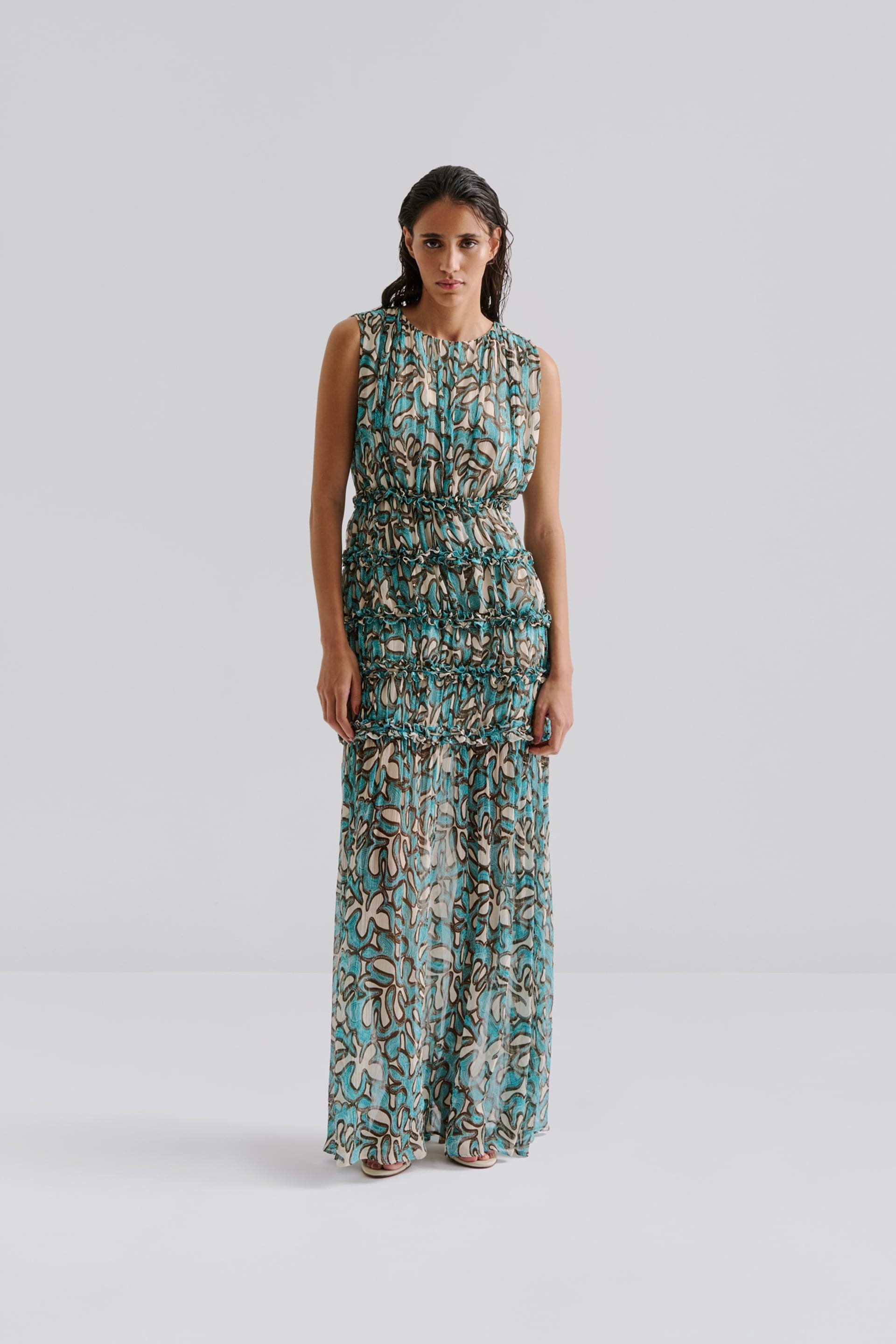 Raquel maxi dress Ocean Corals 2