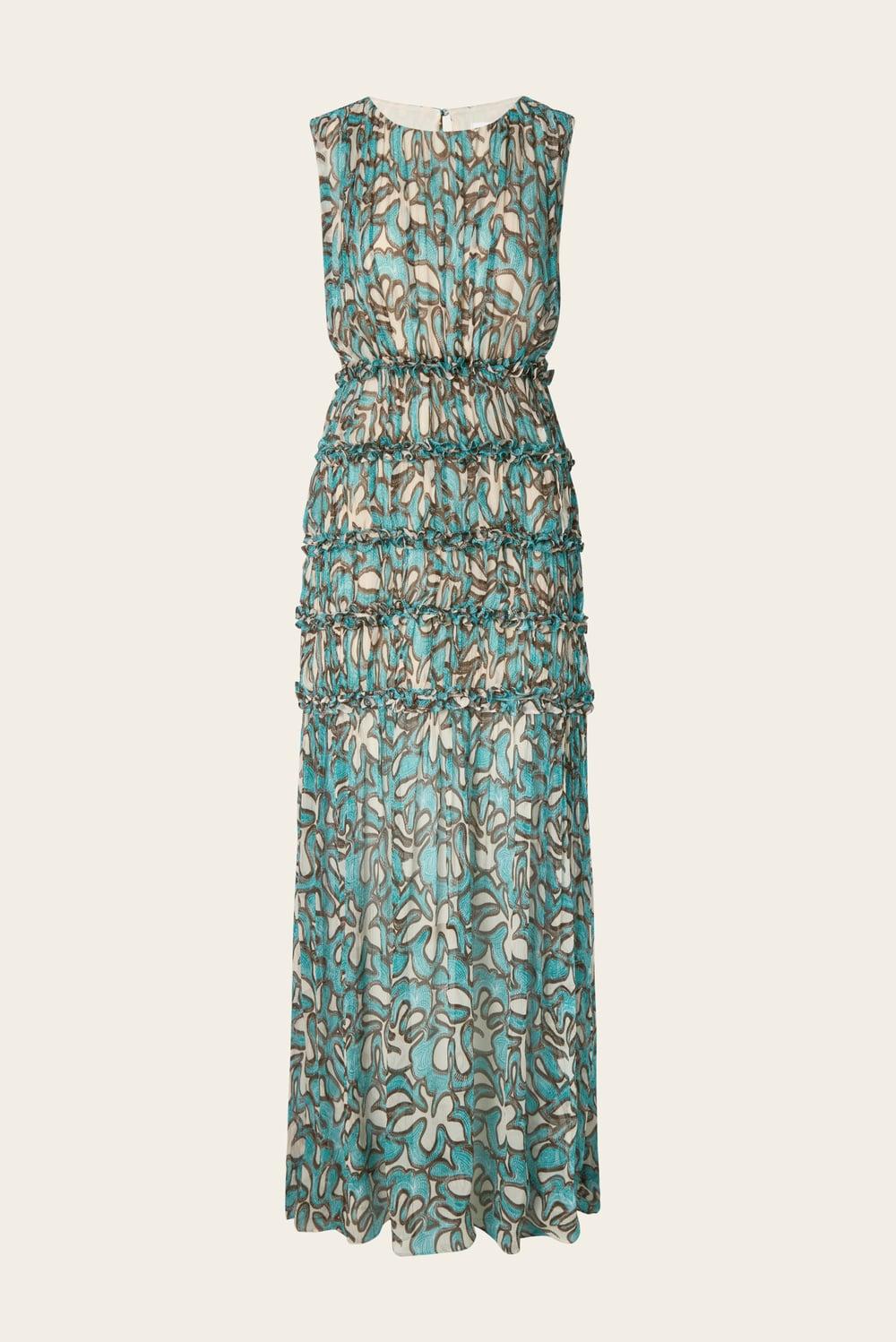 Raquel maxi dress Ocean Corals 1