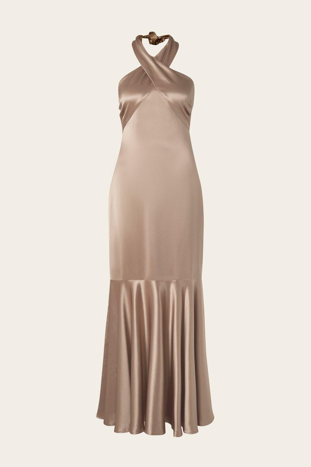 Alene Maxi Dress Tan 1