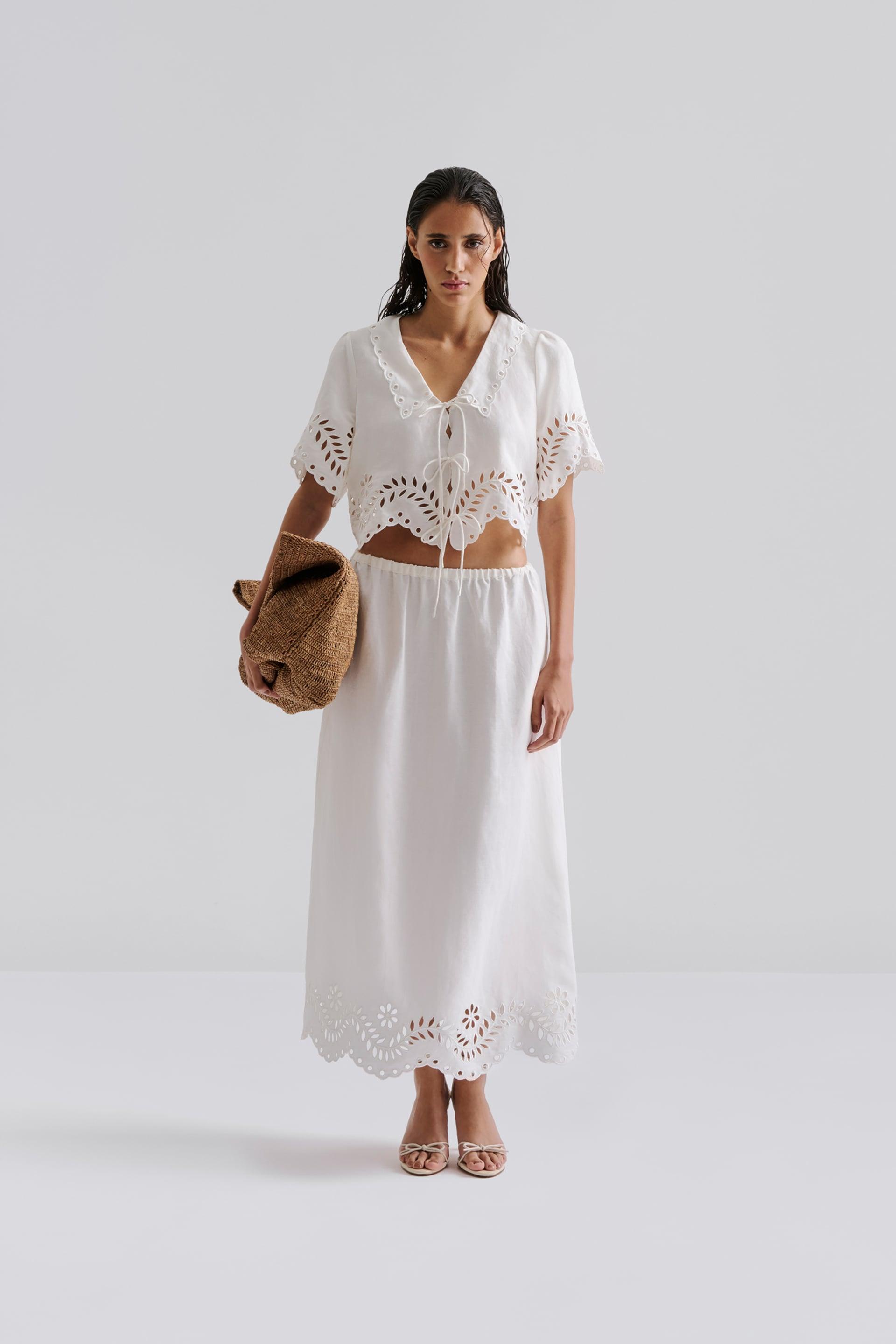 Chara maxi skirt White 2