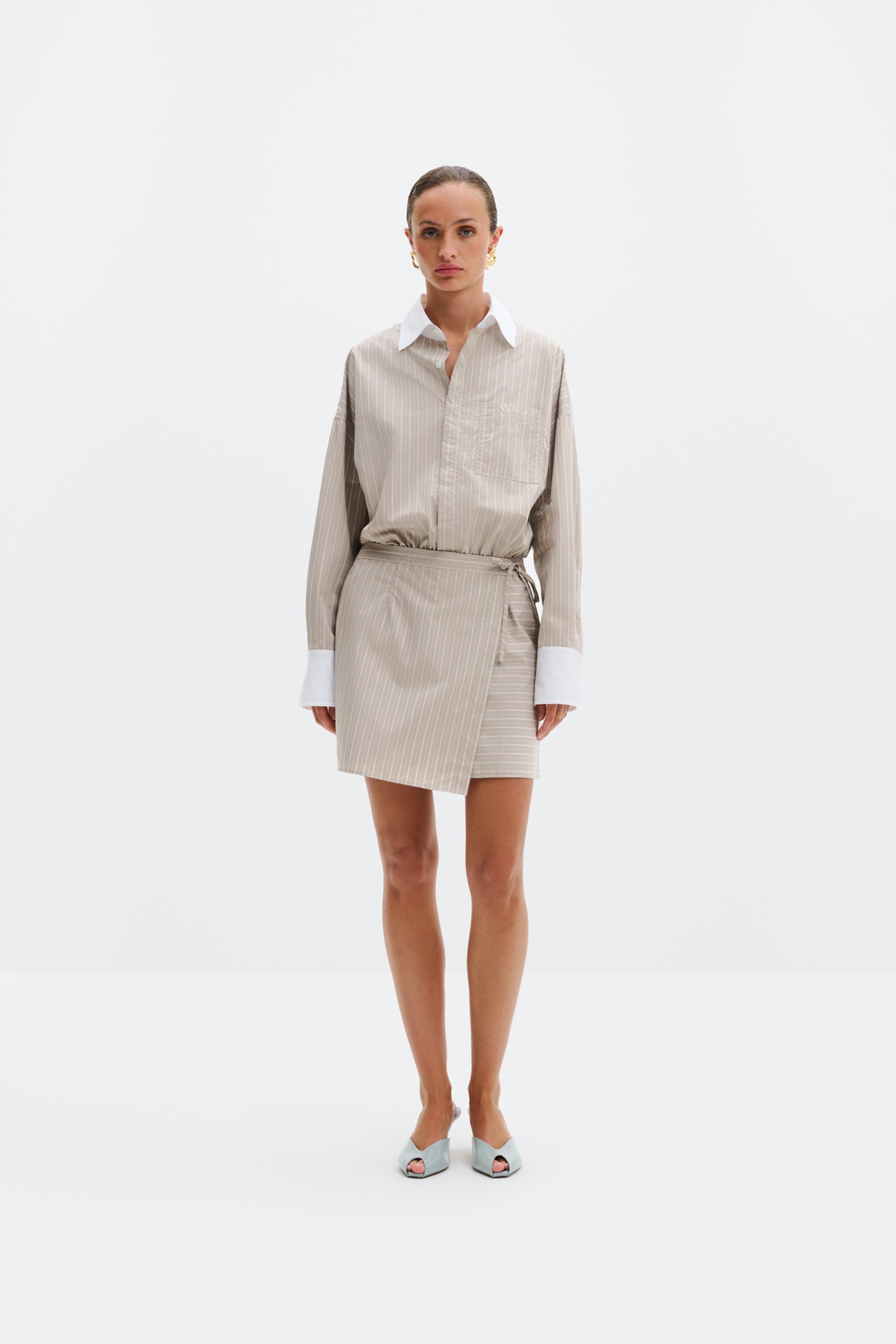 Portea mini dress Sand Stripe 2