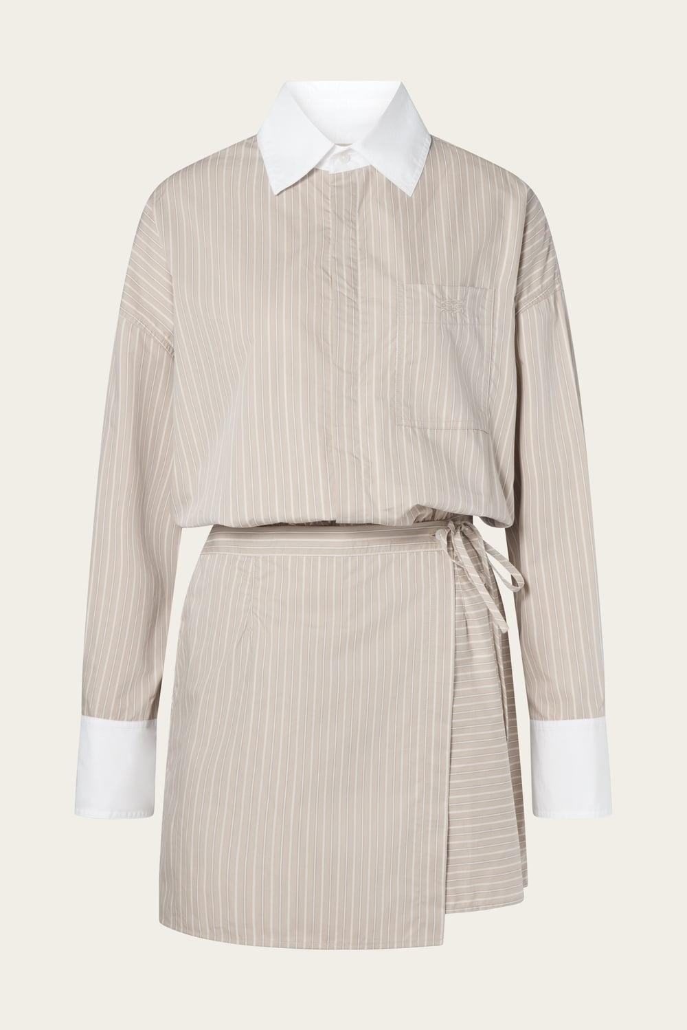 Portea mini dress Sand Stripe 1