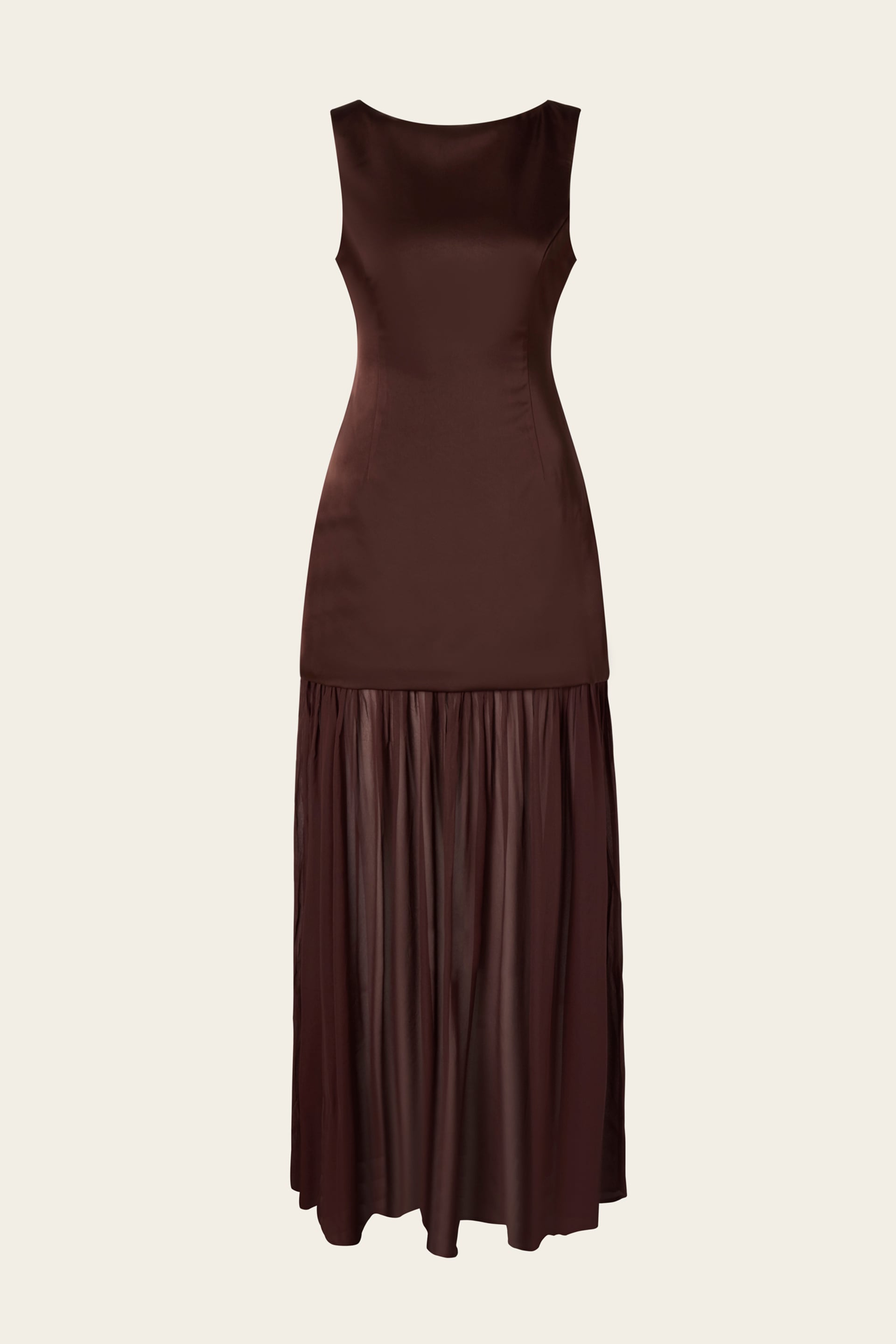 Karla maxi dress Chocolate 1