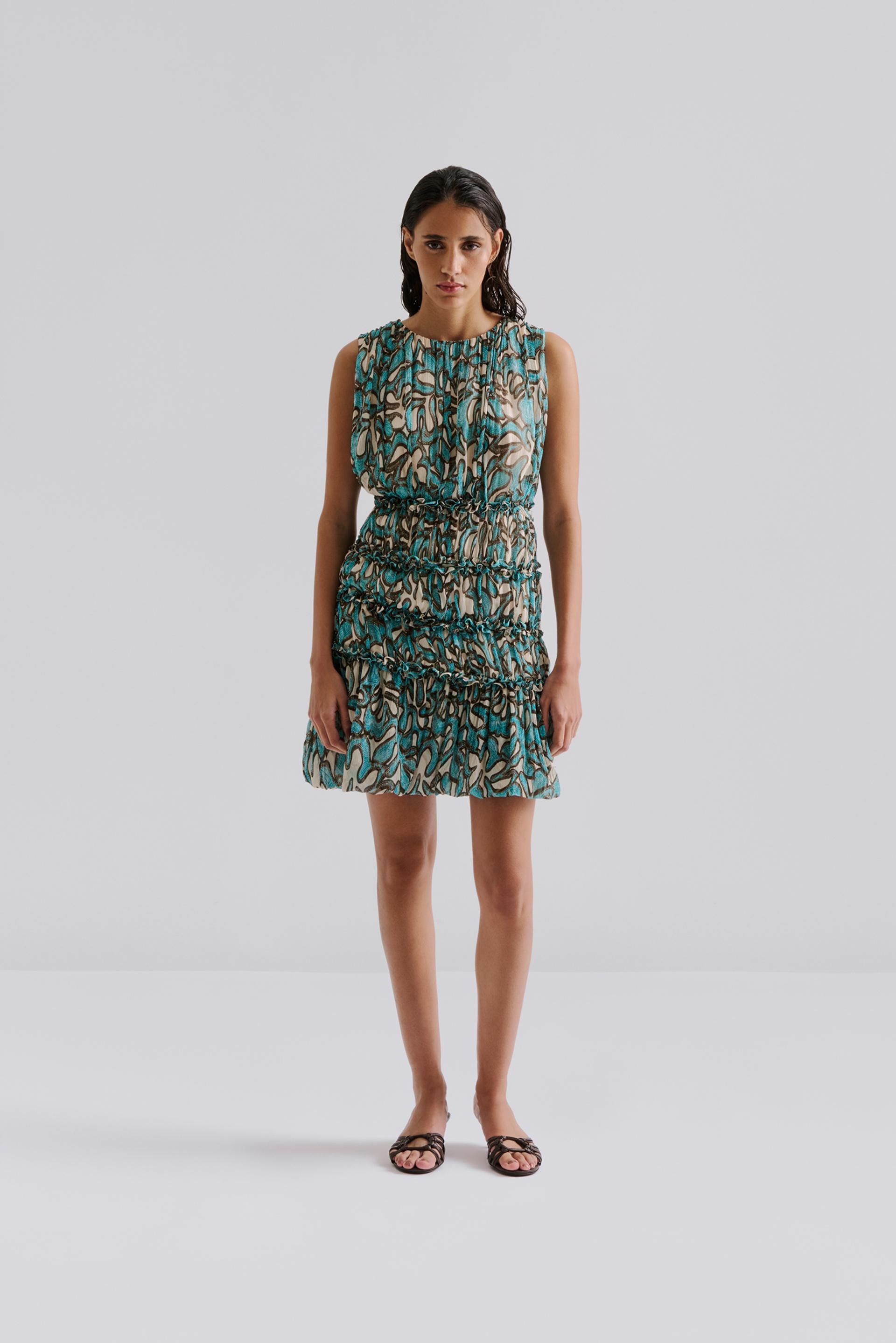 Raquel mini dress Ocean Corals 2