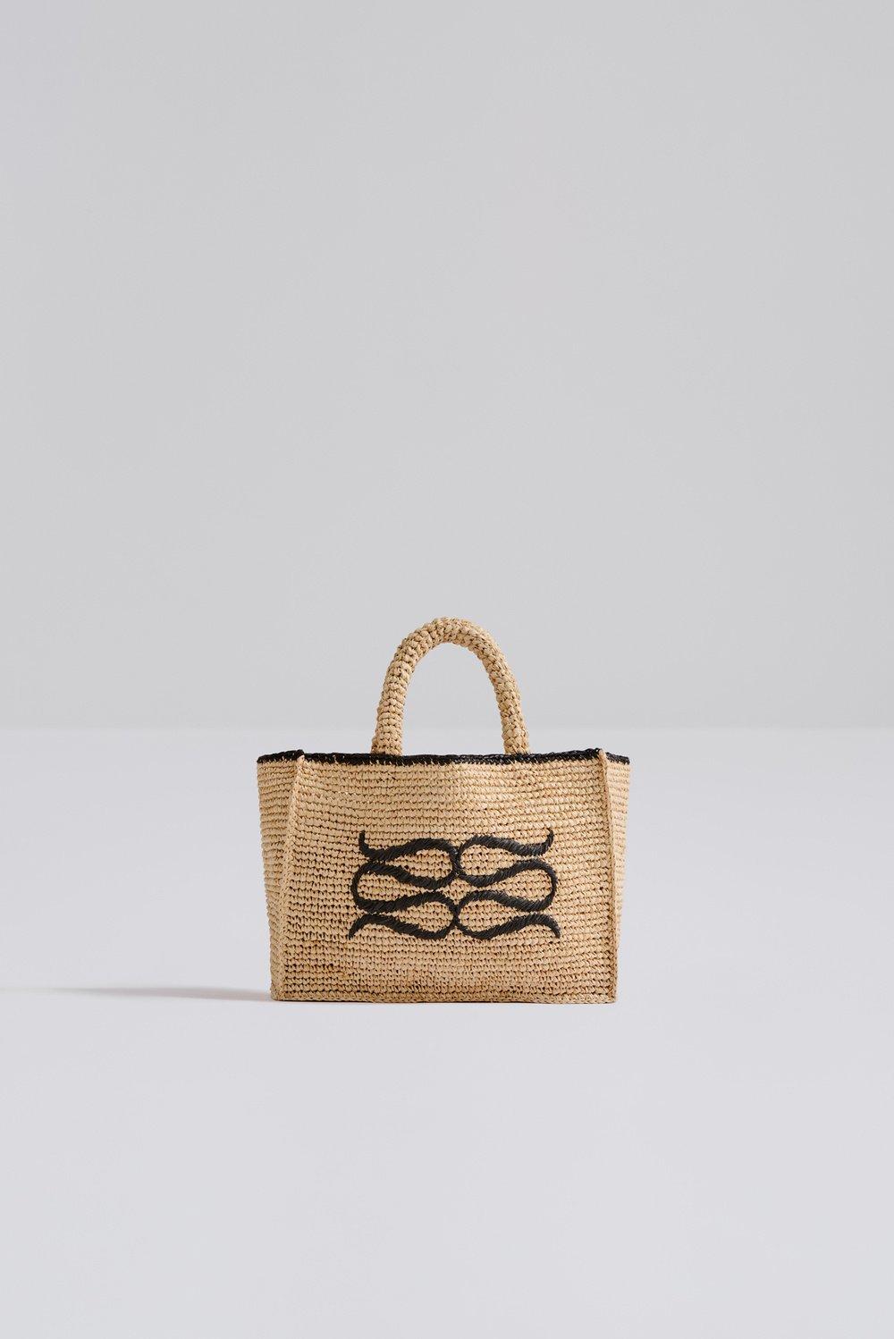 Malina logo raffia bag Raffia 2