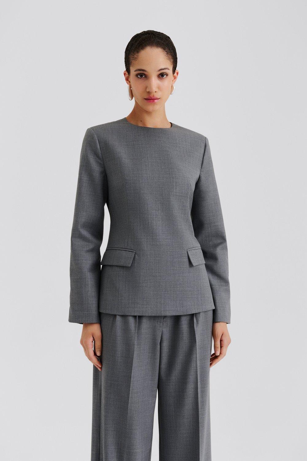 Athina blouse Grey 2