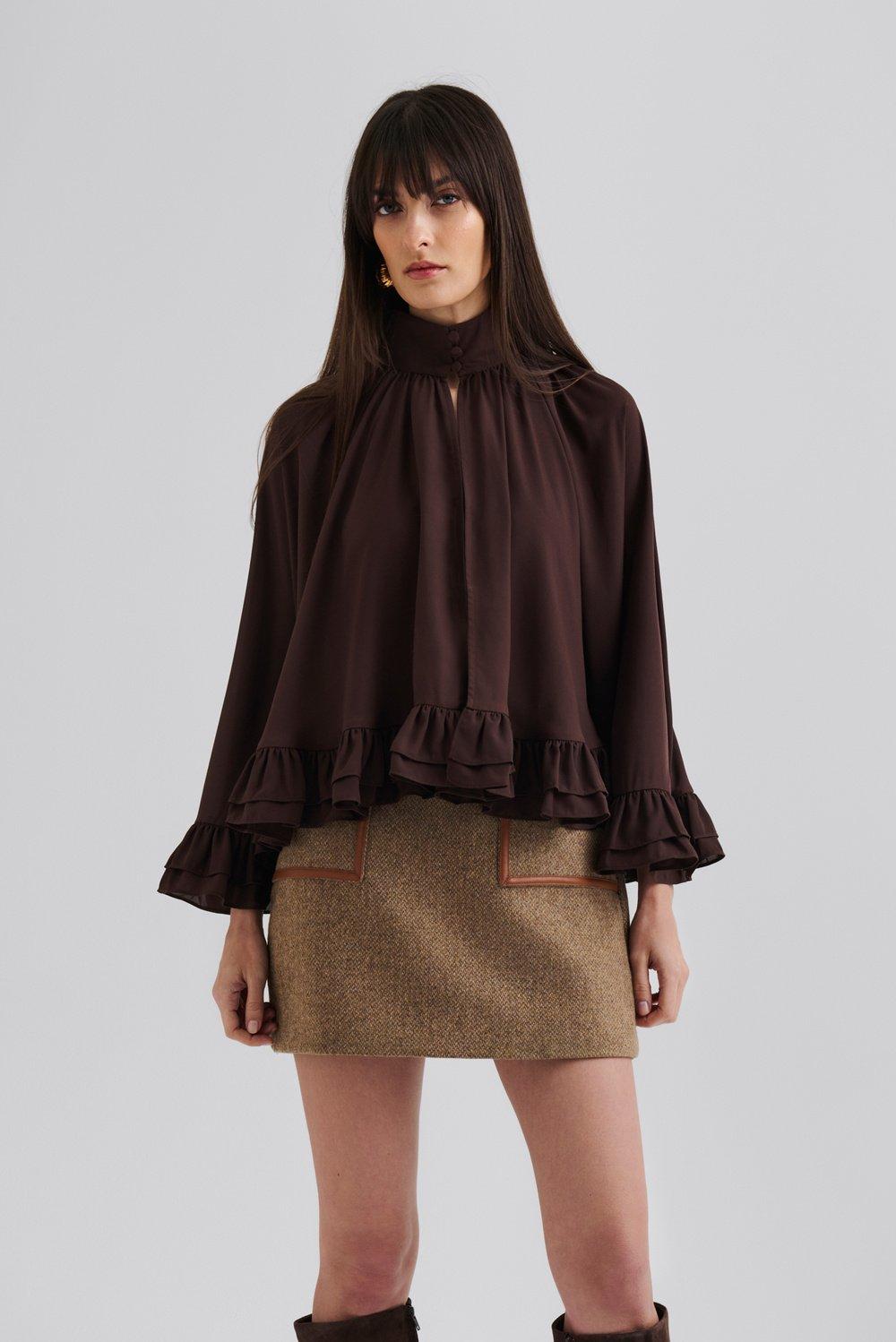 Esti blouse Chocolate 2