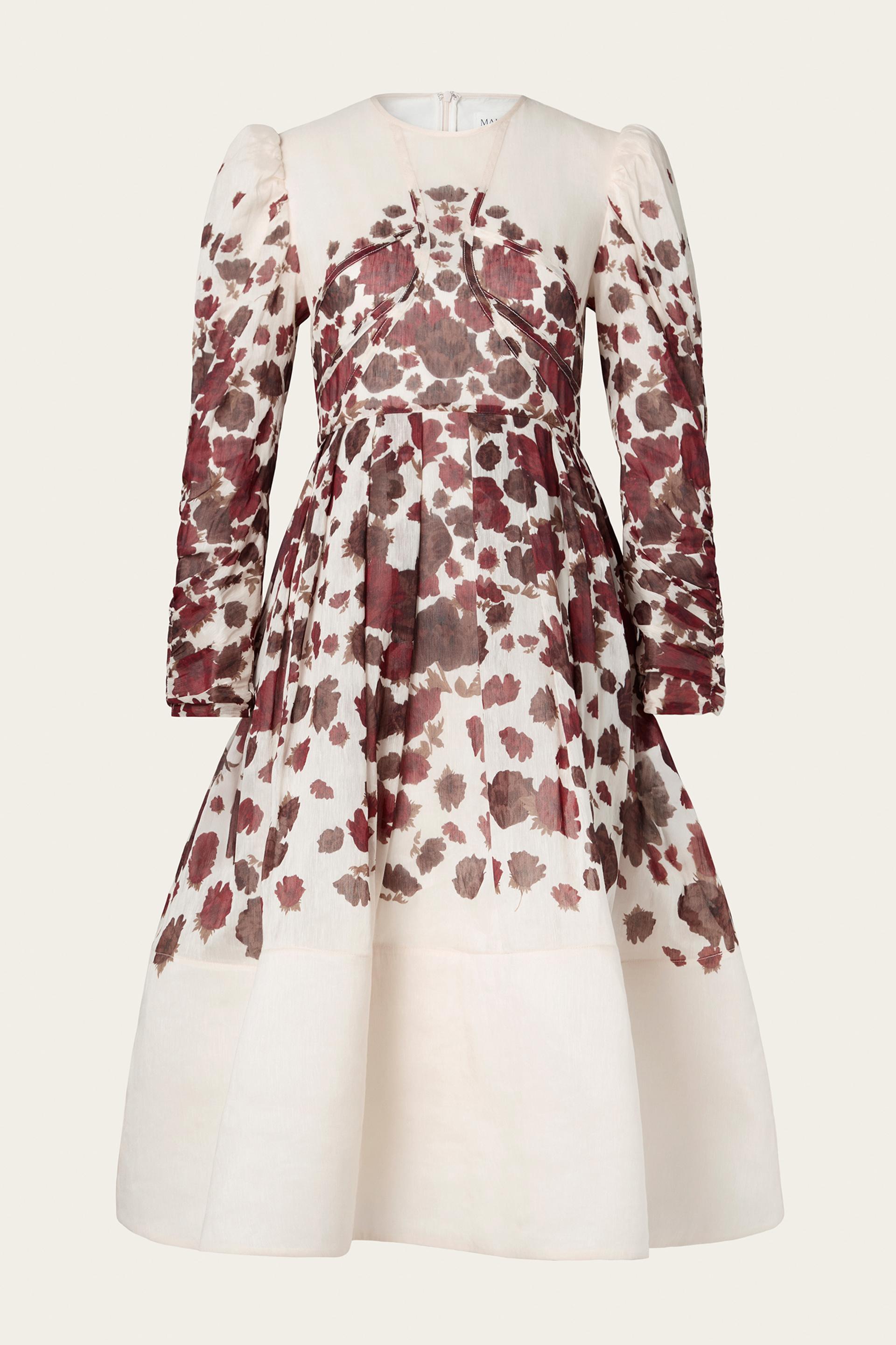 Leoni midi dress Wine Peony 1