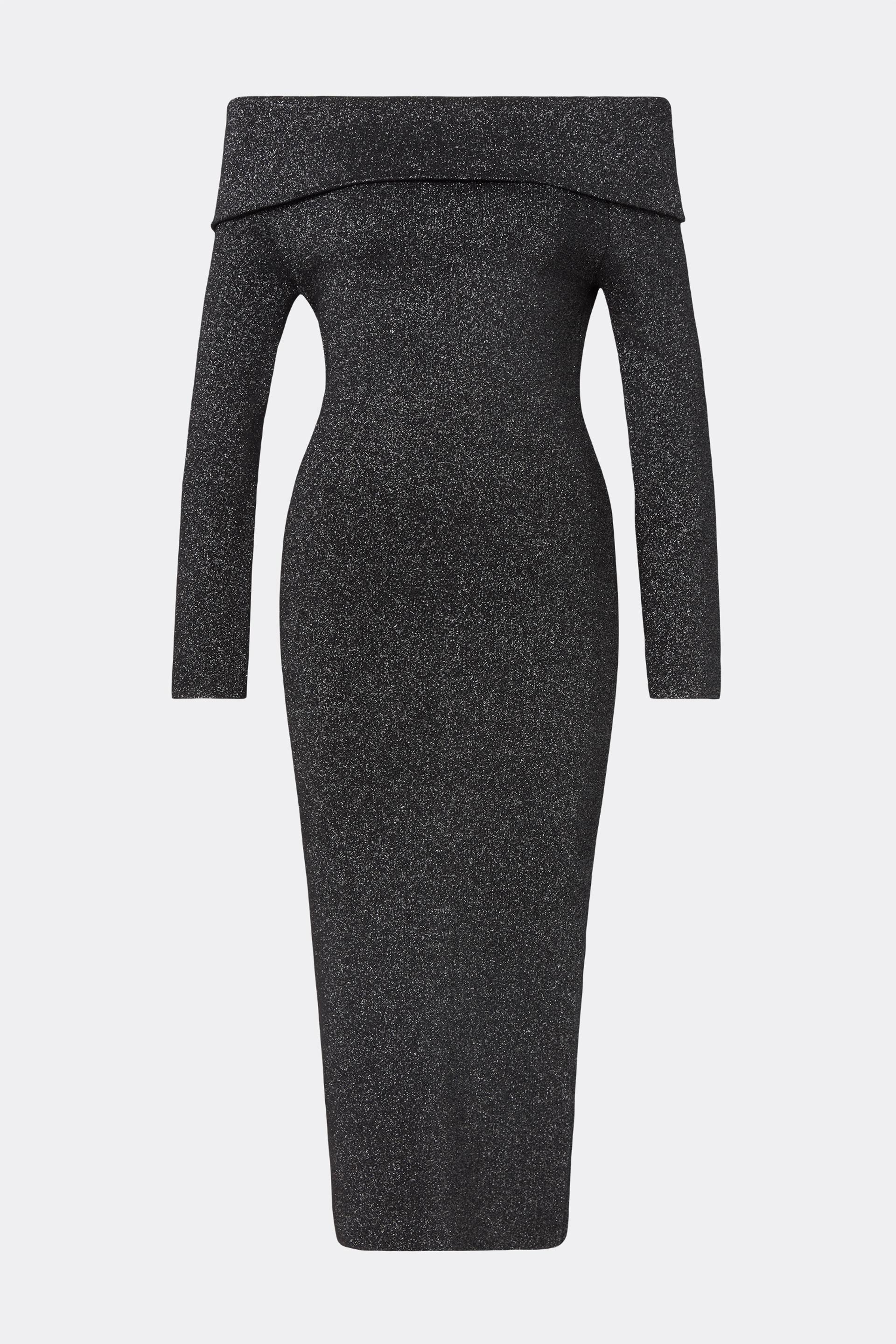 Adalina midi dress Black Metallic (1)