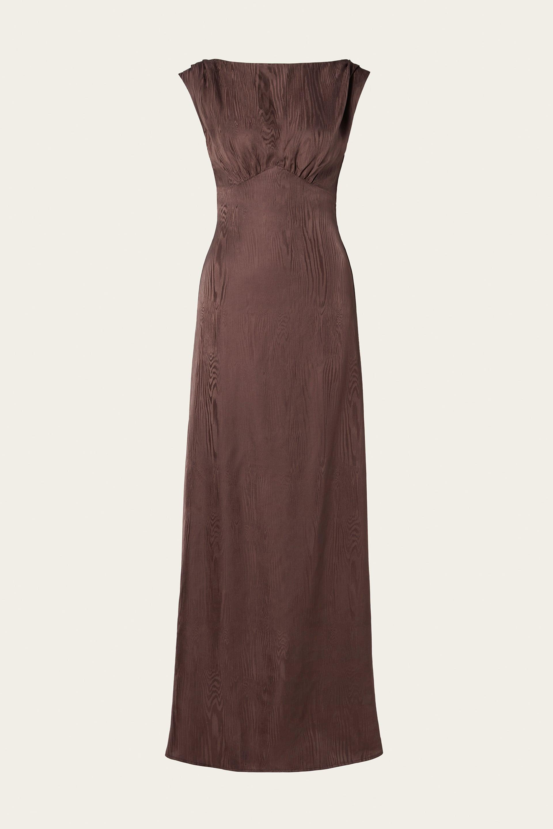 Jacqueline maxi dress Chocolate 1