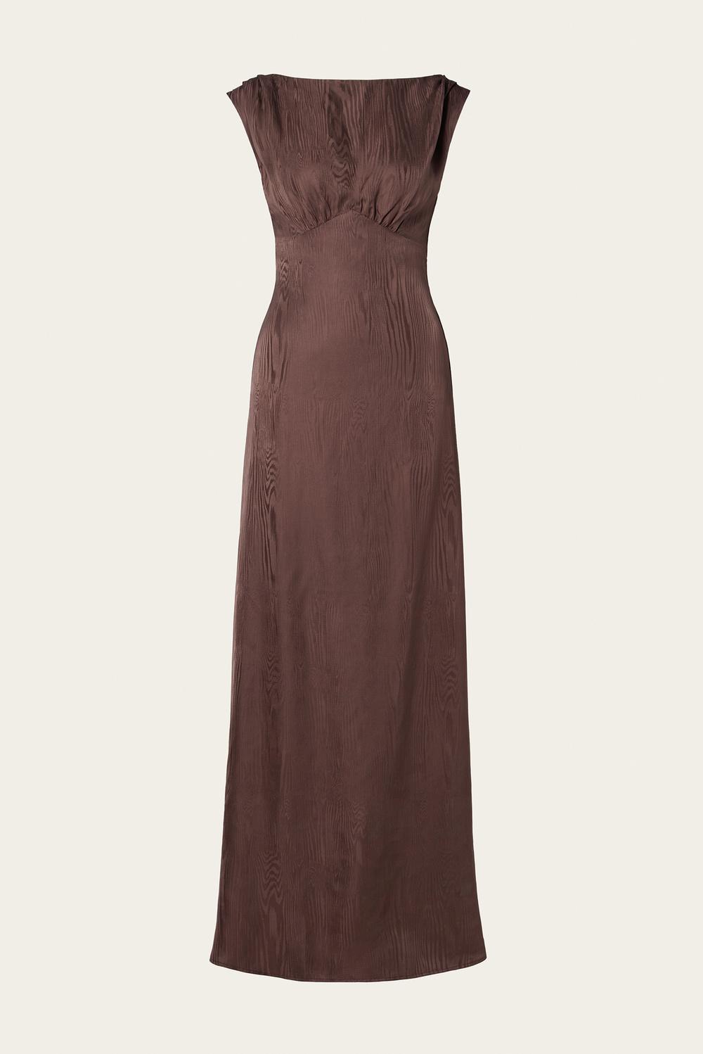 Jacqueline maxi dress Chocolate 1