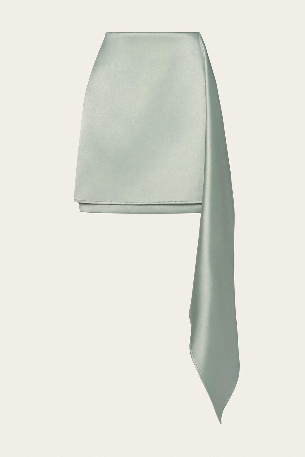 Solana Mini Skirt Sage 1
