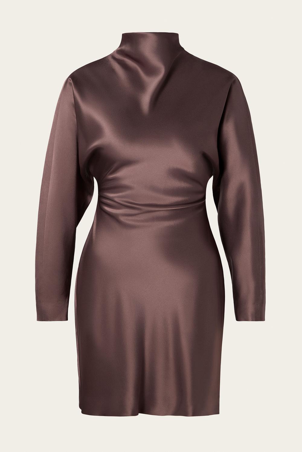 Zora Mini dress Chocolate 1