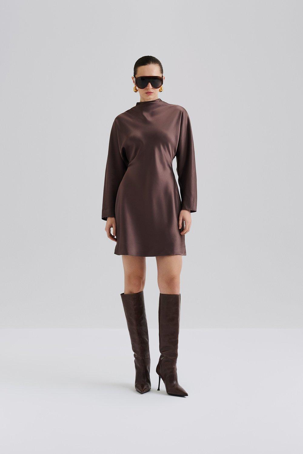 Zora Mini dress Chocolate 2