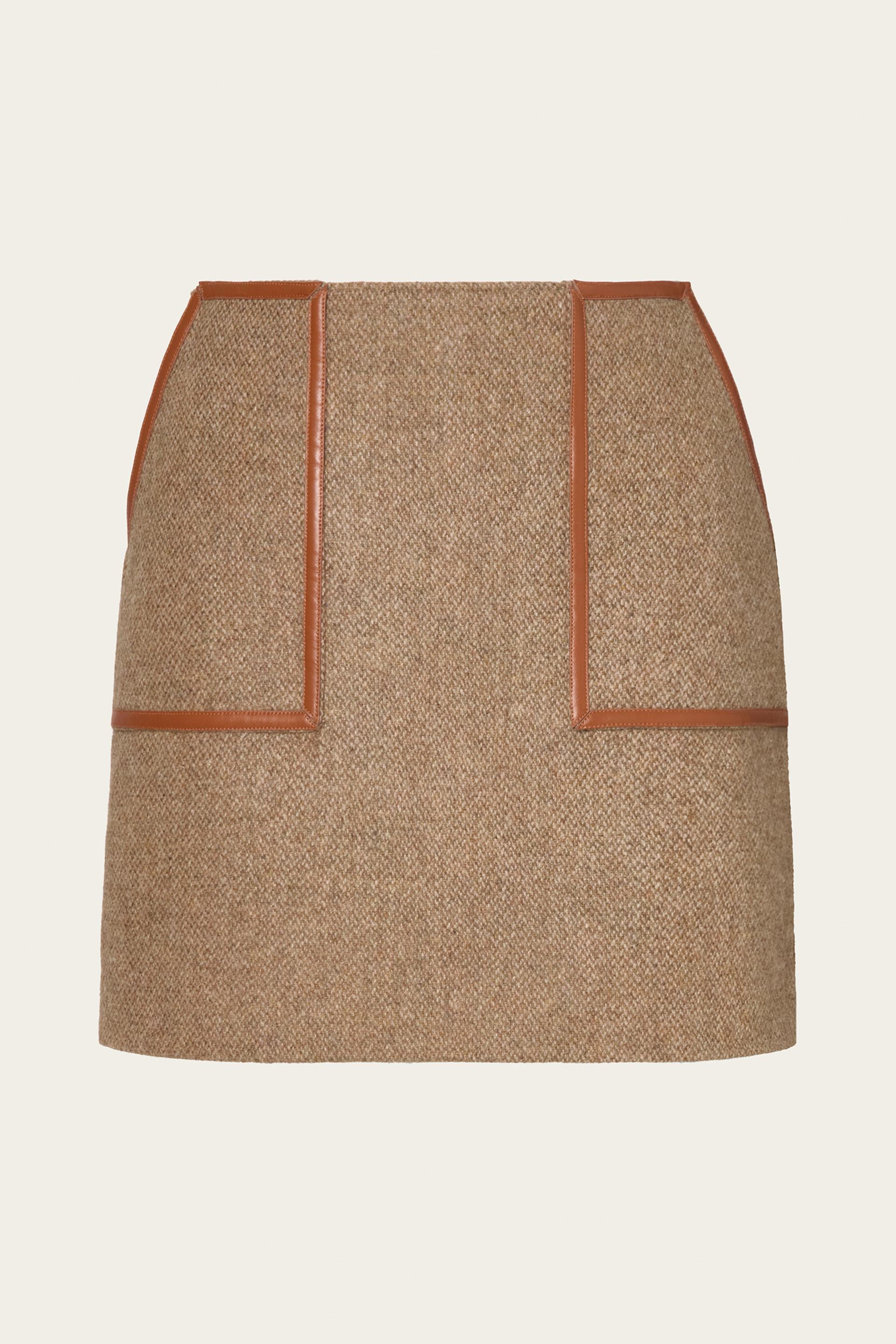 Andine mini skirt Taupe 1