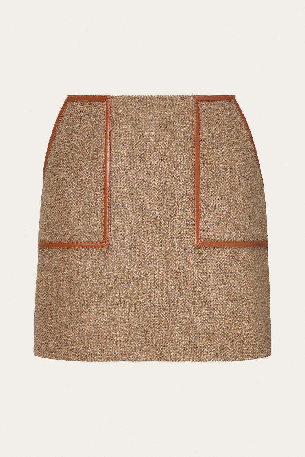 Andine Mini skirt Taupe 1