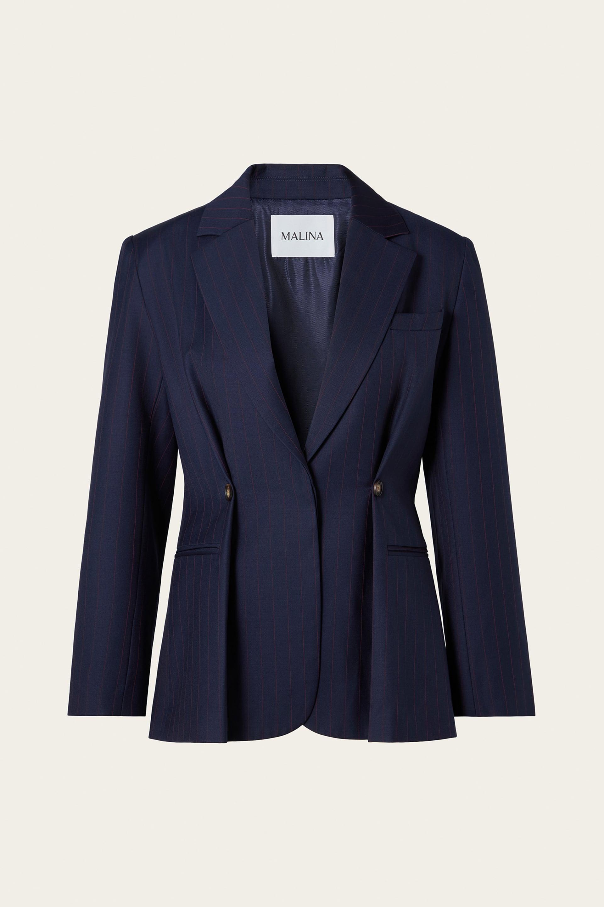 Iliana blazer Dark Blue Pinstripe 1
