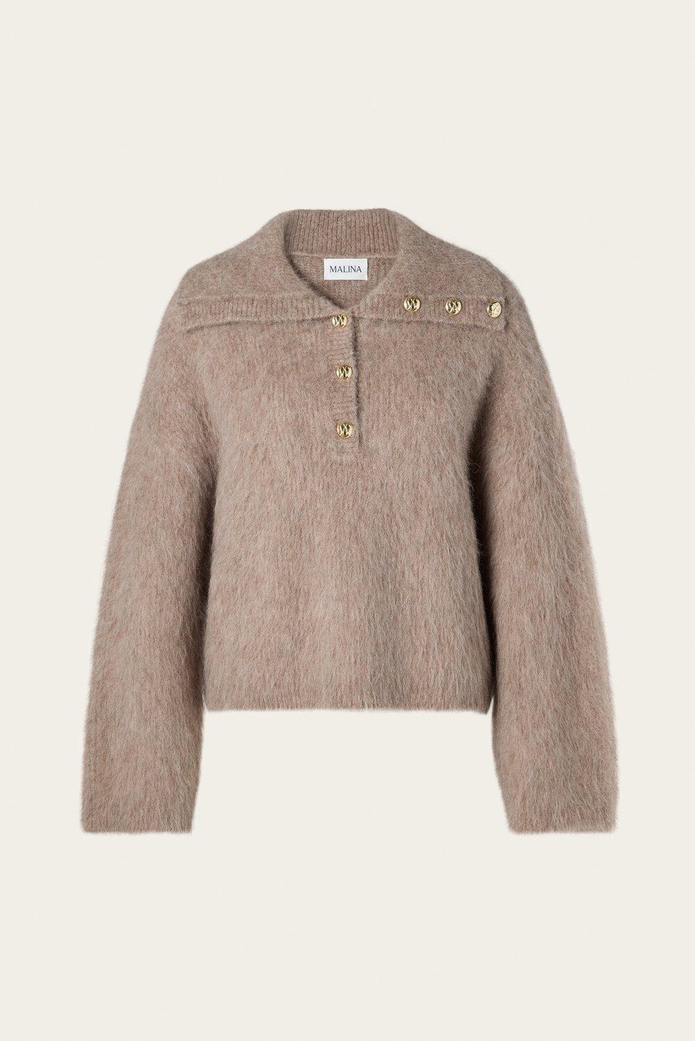 Yselle sweater Taupe 1