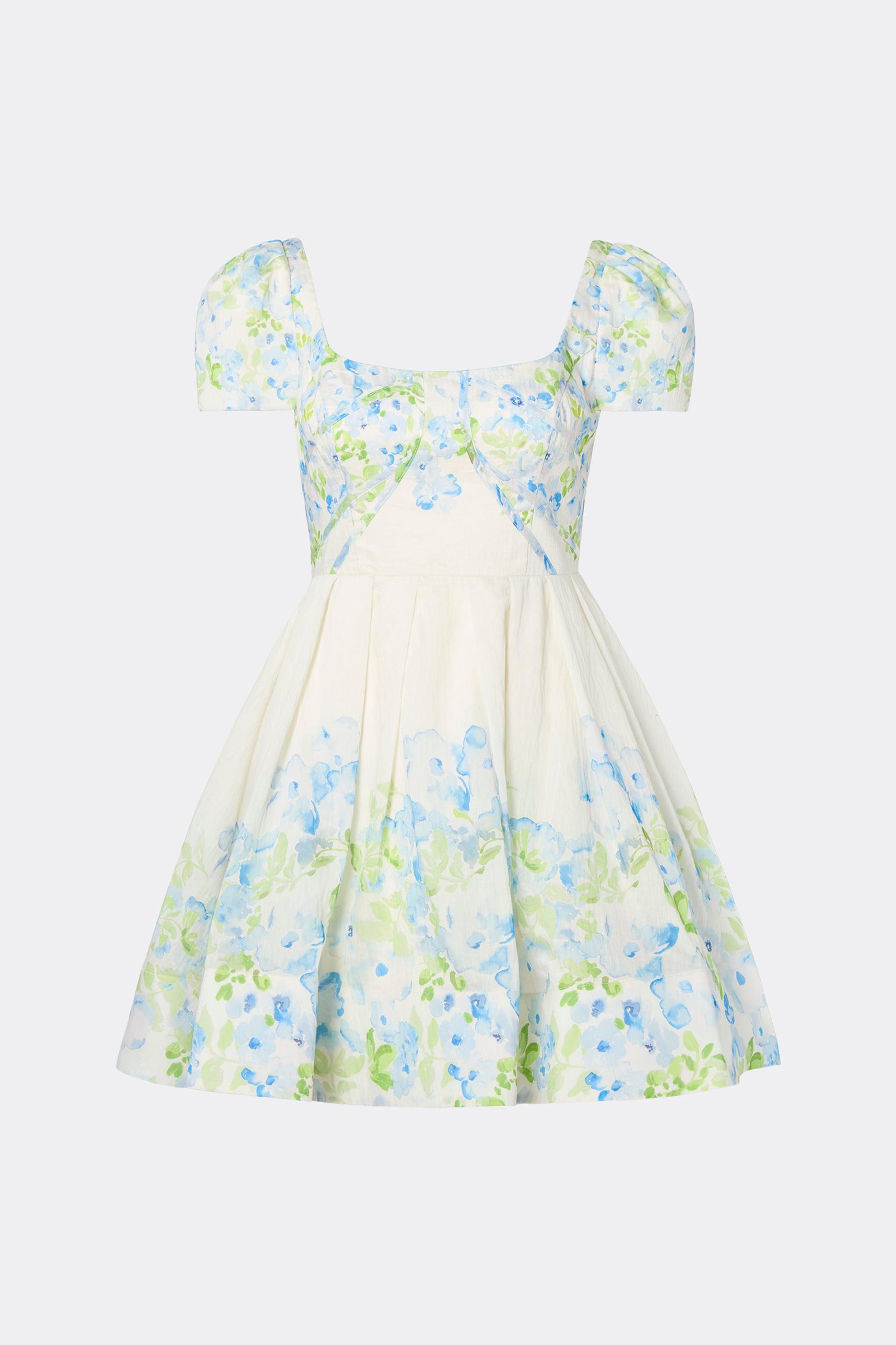 Vanda mini dress Pastel Floral Vanilla (1)
