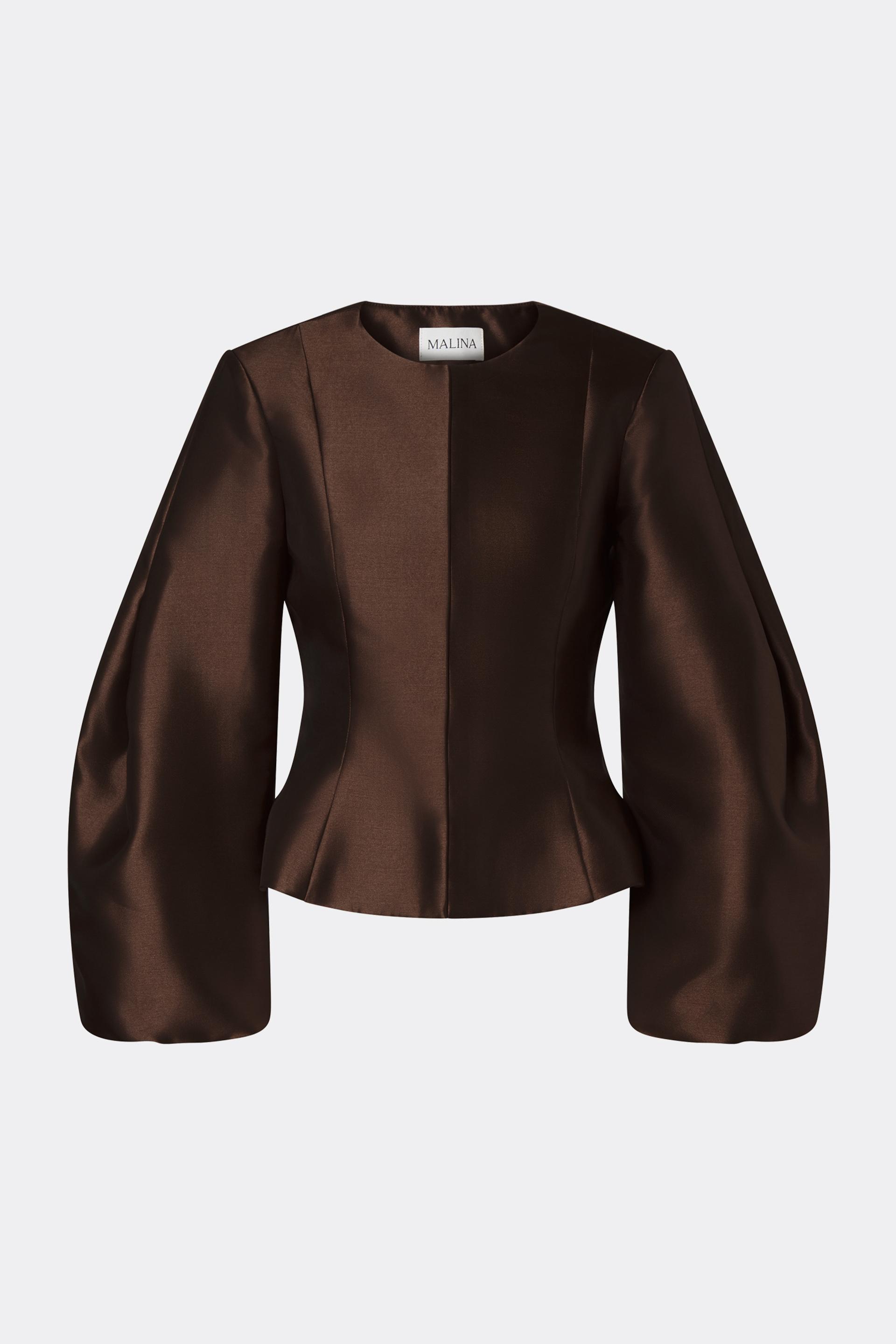 Vendela blouse Dark Brown (1)