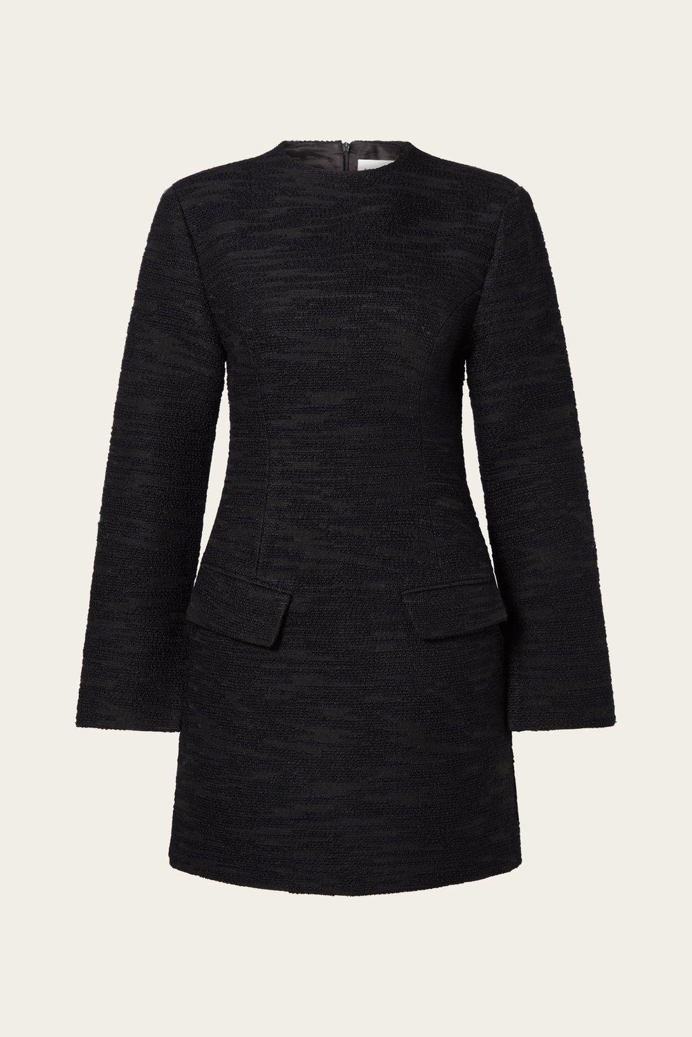 Leanna boucle mini dress Black 1