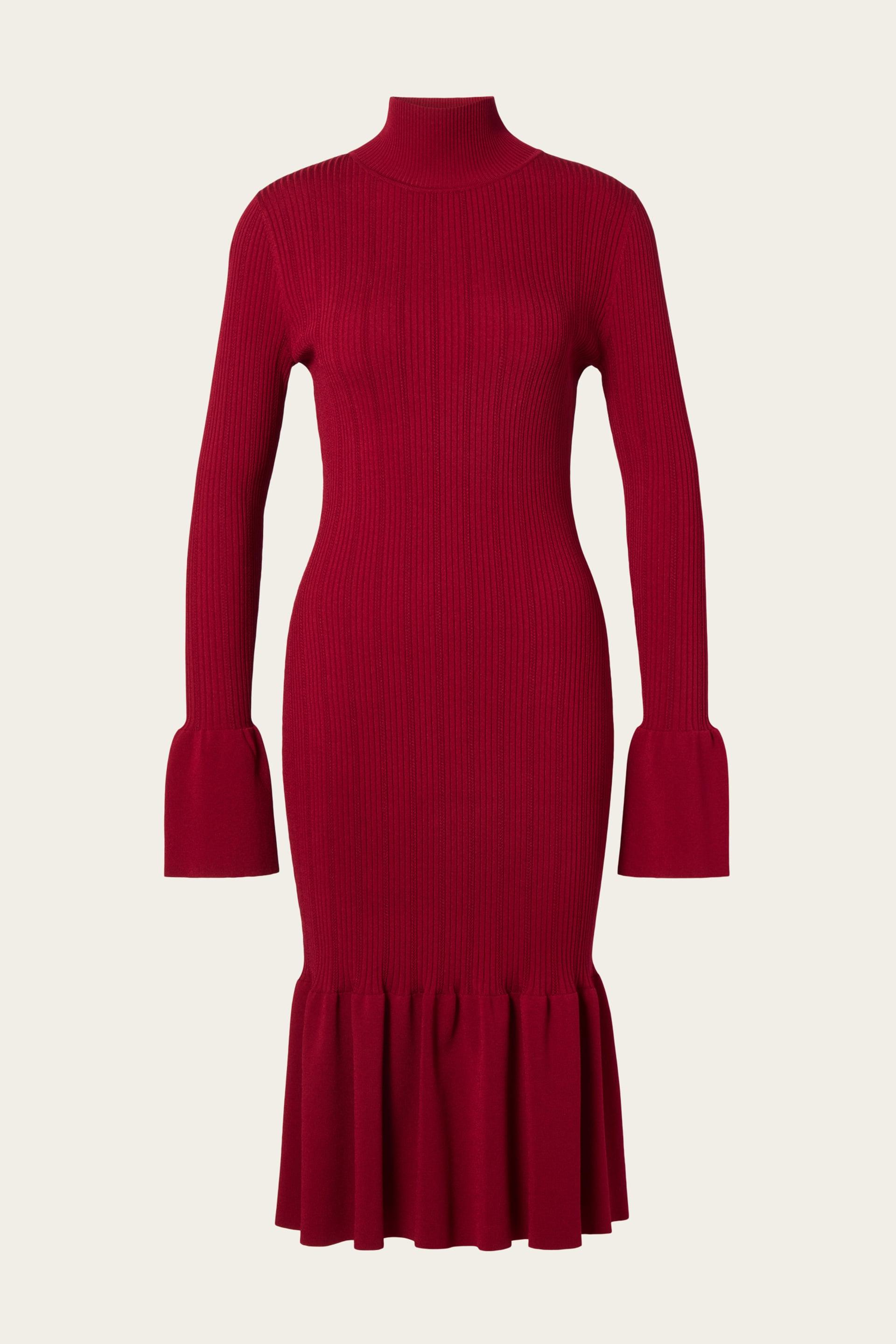 Amalia midi dress Deep Red (1)