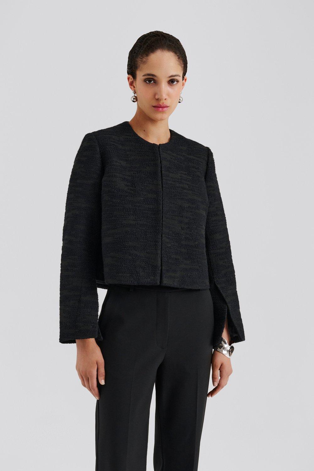 Ruthie boucle blazer Black 2