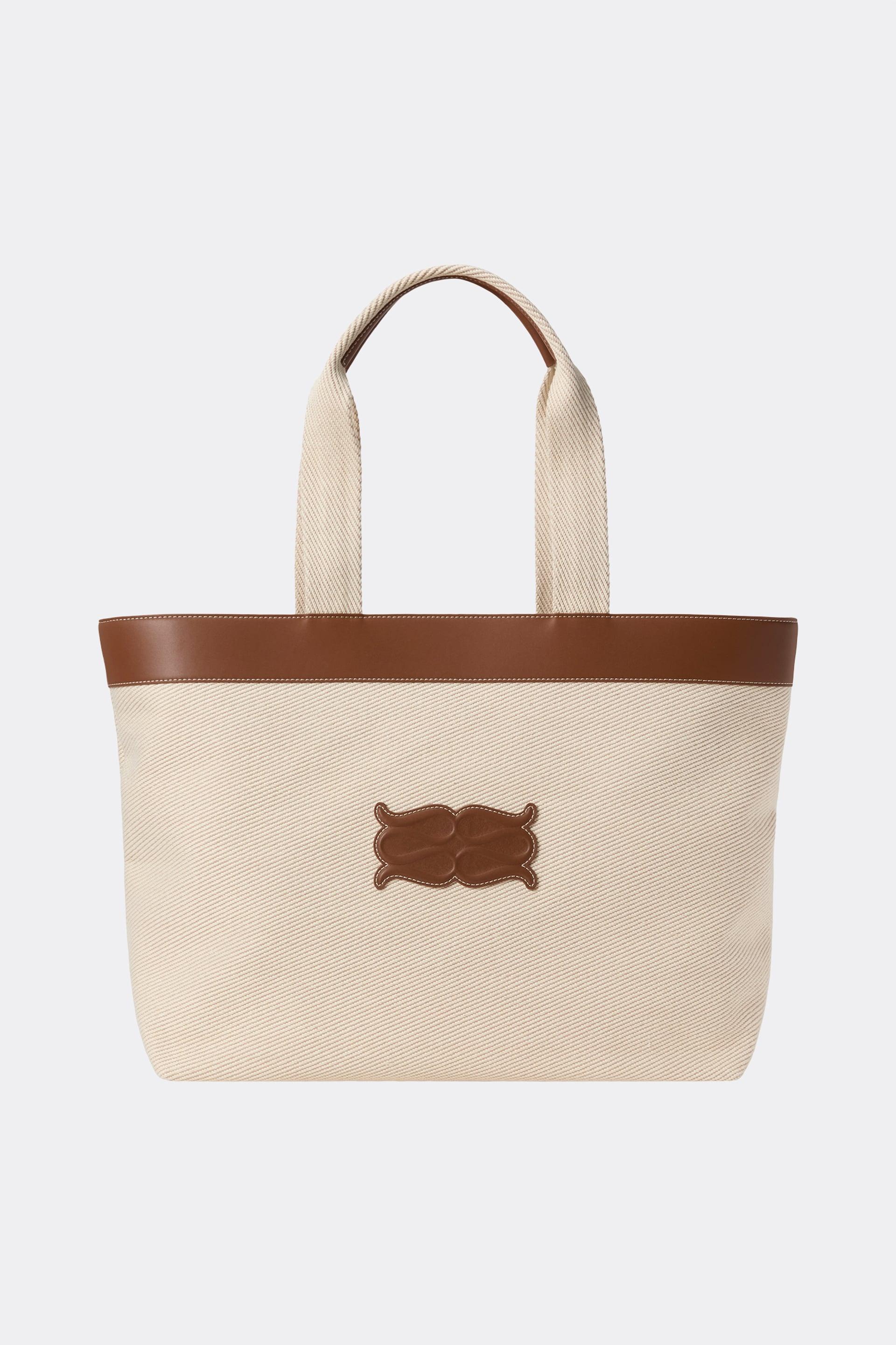 Monogram tote bag Light Taupe (1)