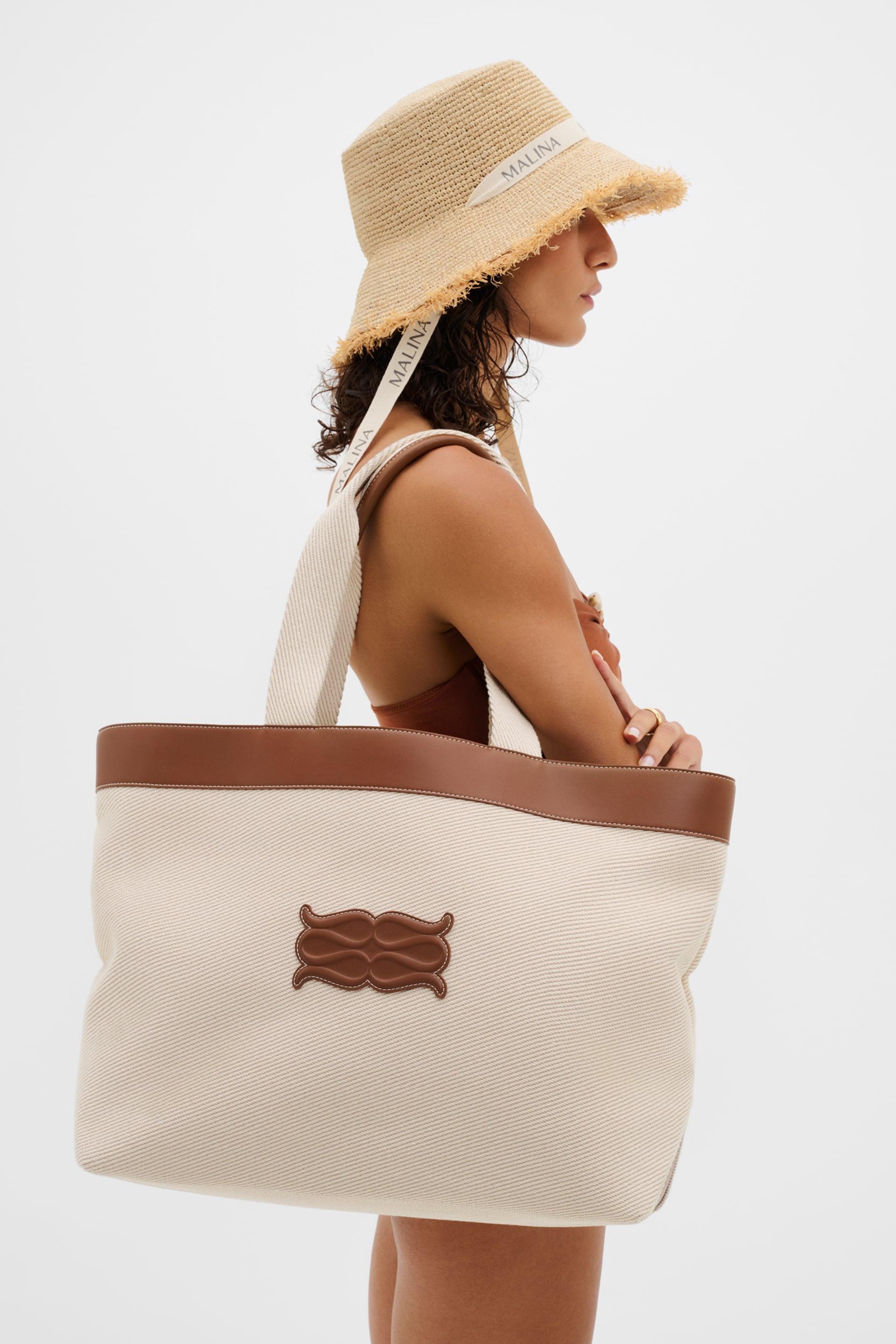 Monogram tote bag Light Taupe (1)