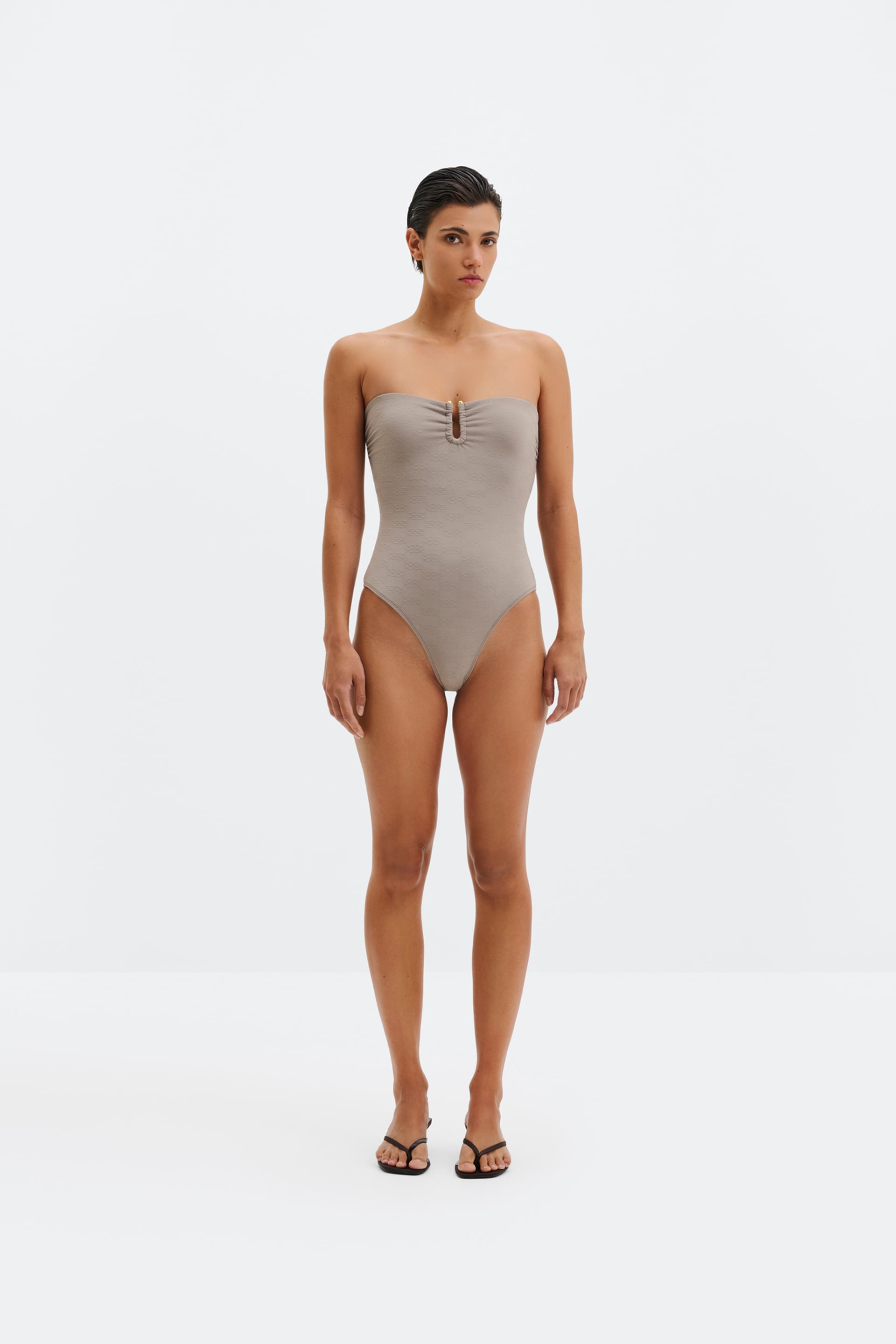 Signature swimsuit Graphite (1)