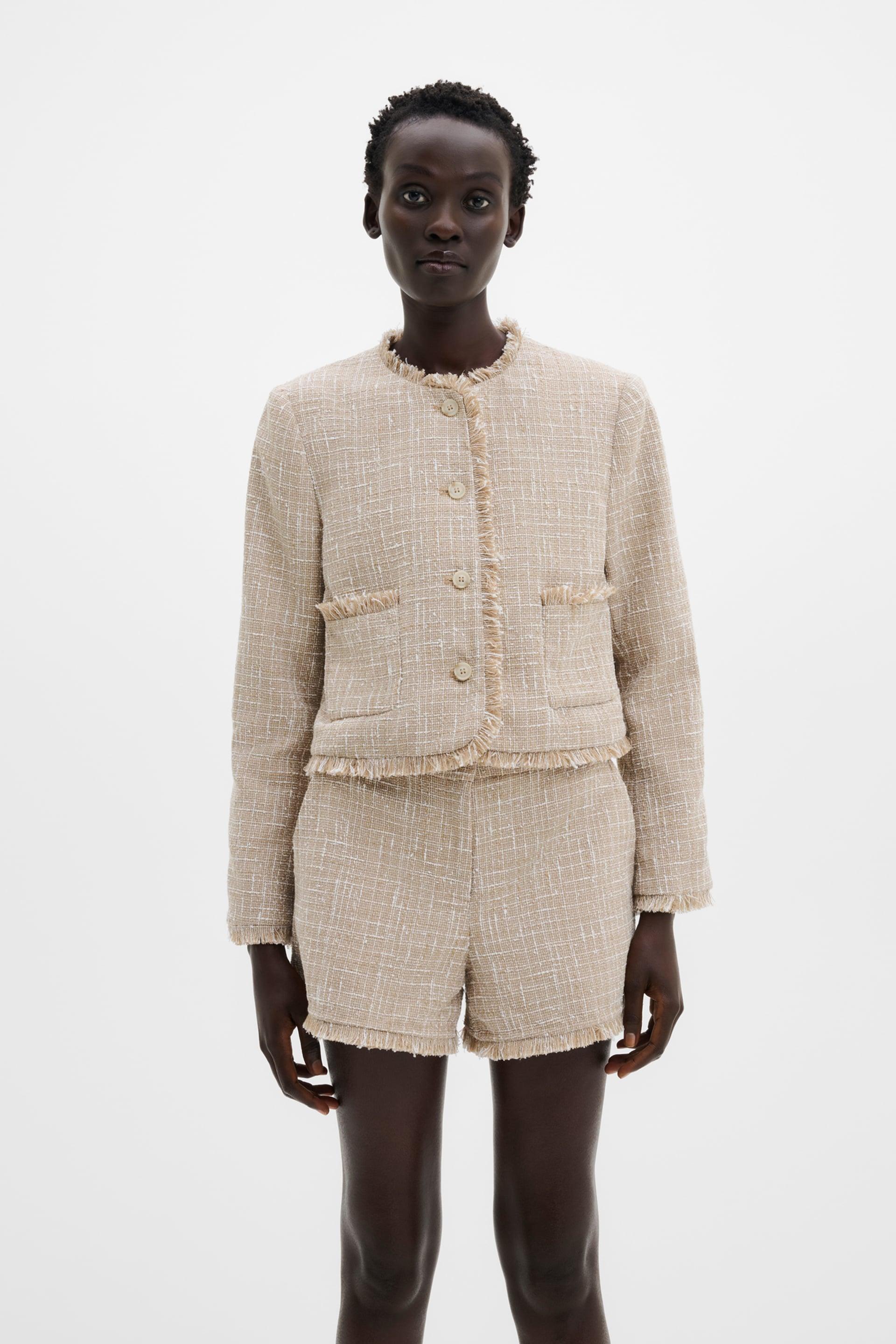 Fia boucle jacket Boucle Beige 2