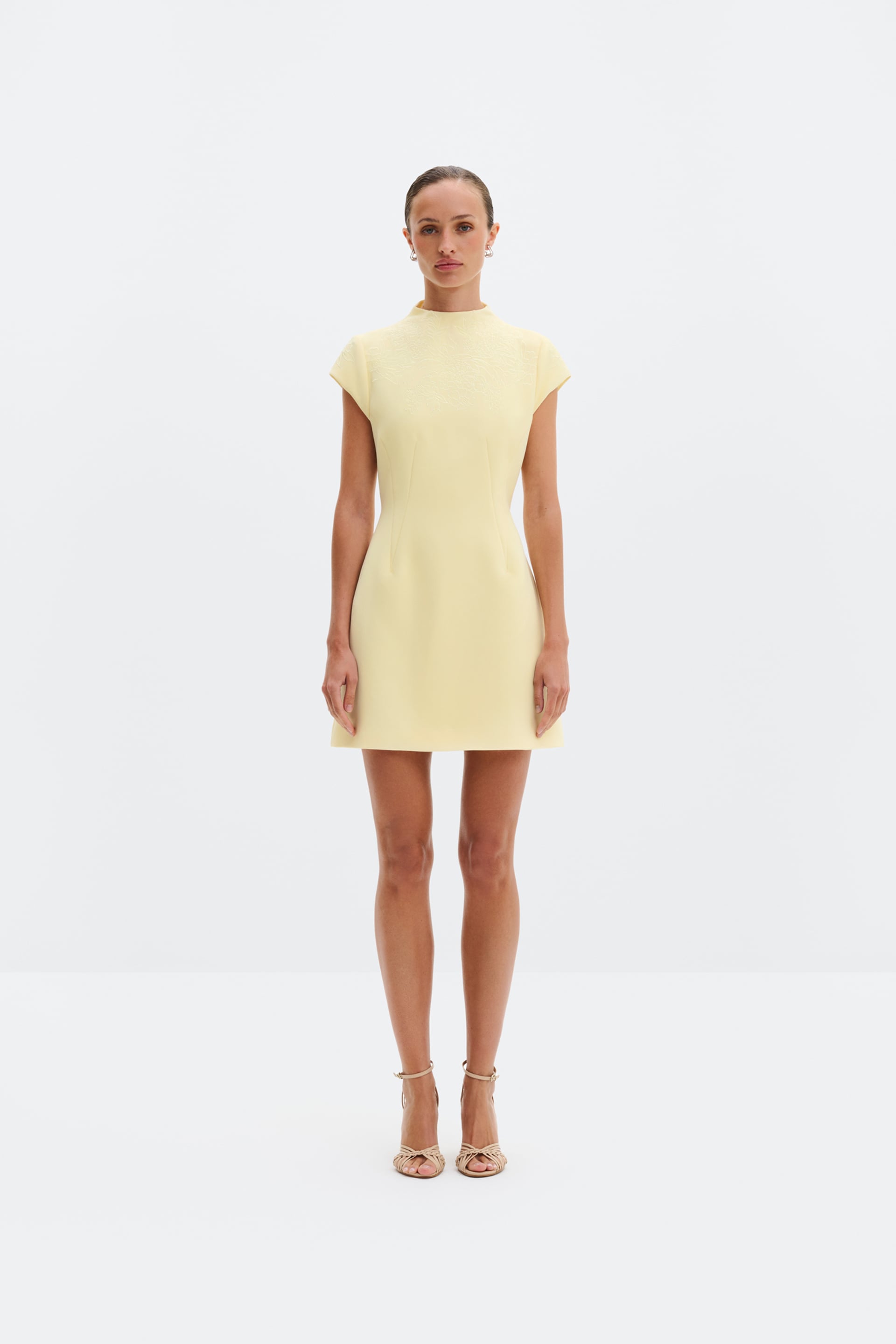 Bethanny mini dress Light Lemon (1)
