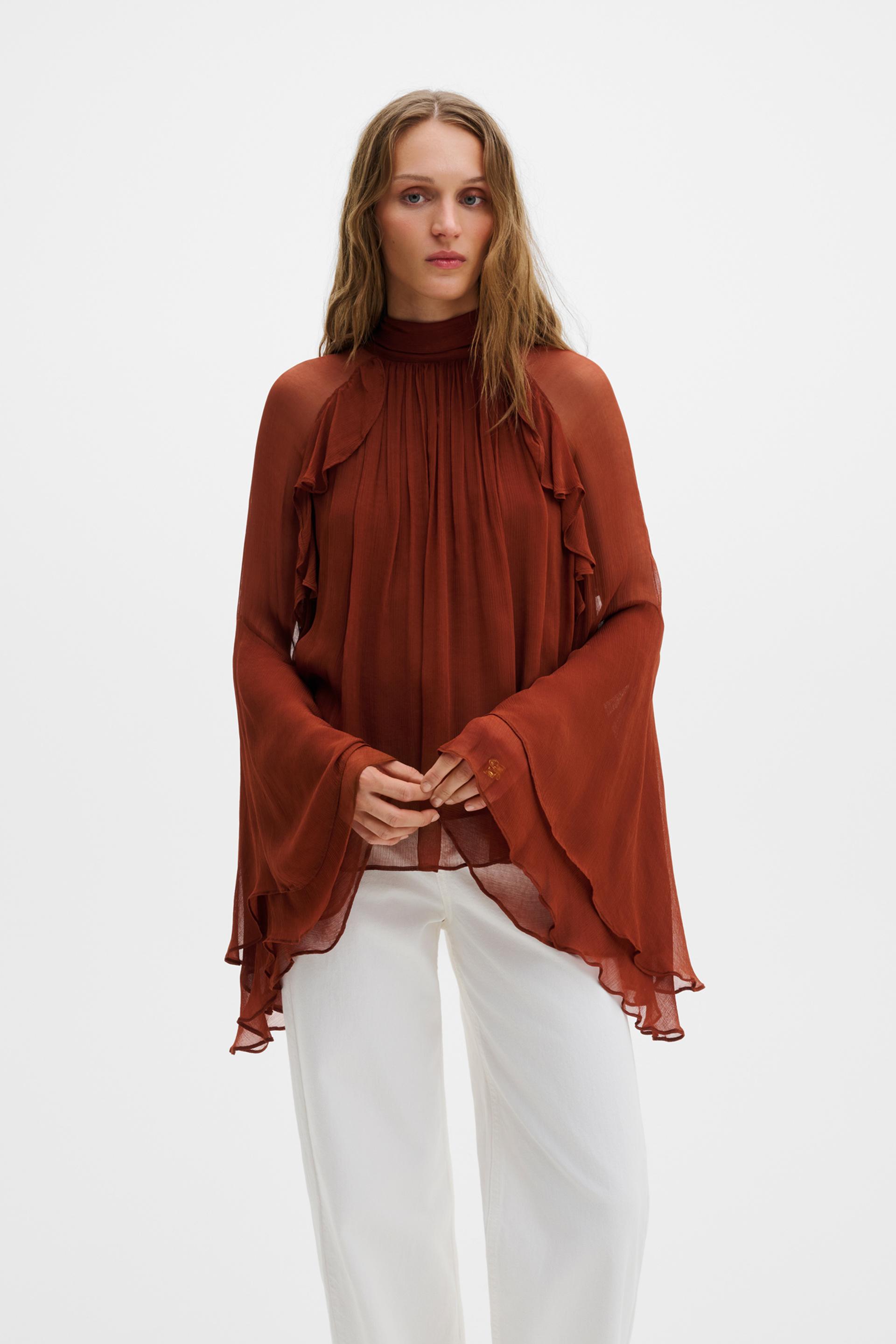 Therese blouse Rust 2
