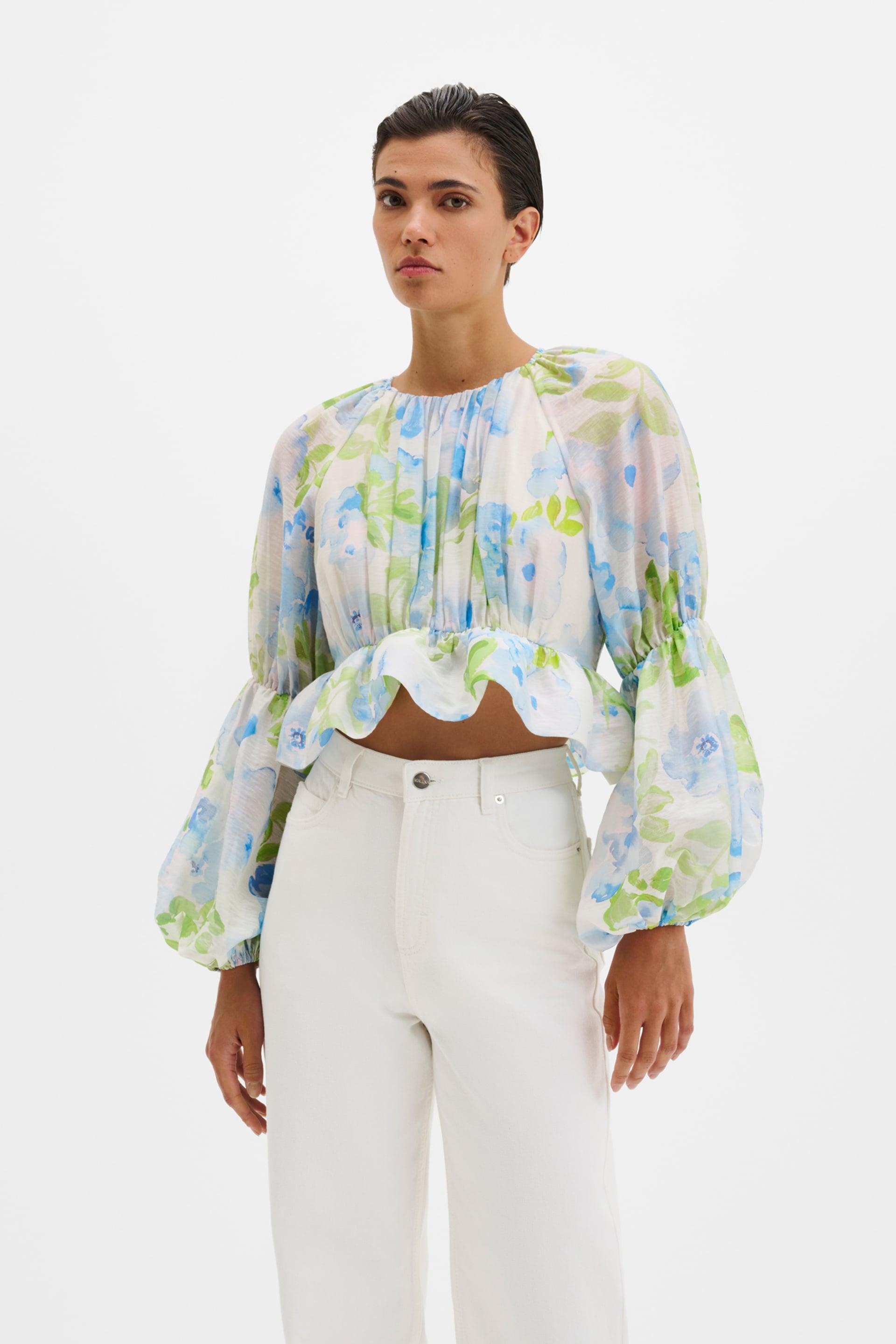Elliana blouse Pastel Floral Vanilla 2