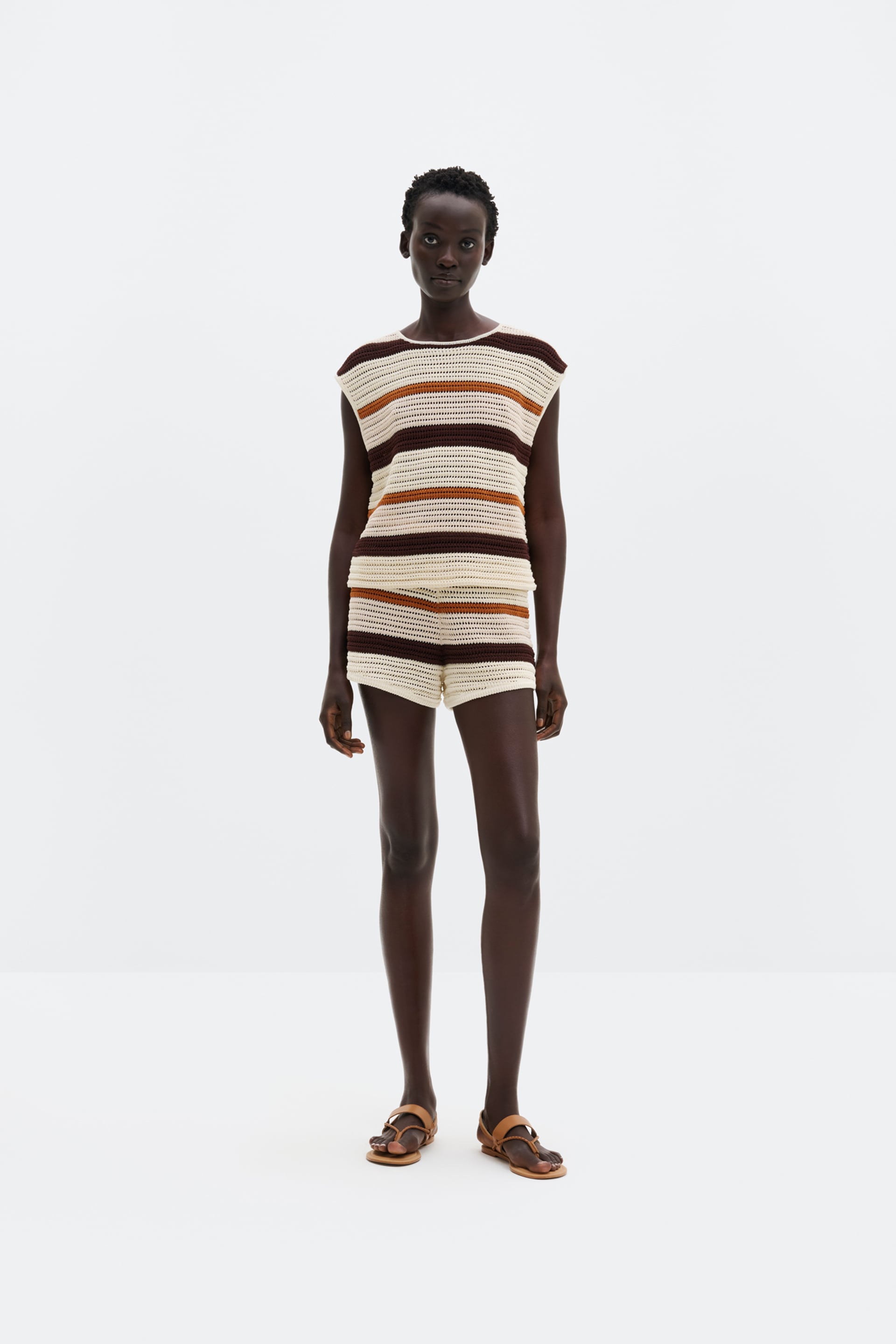 Lenita shorts Multi Rust (1)