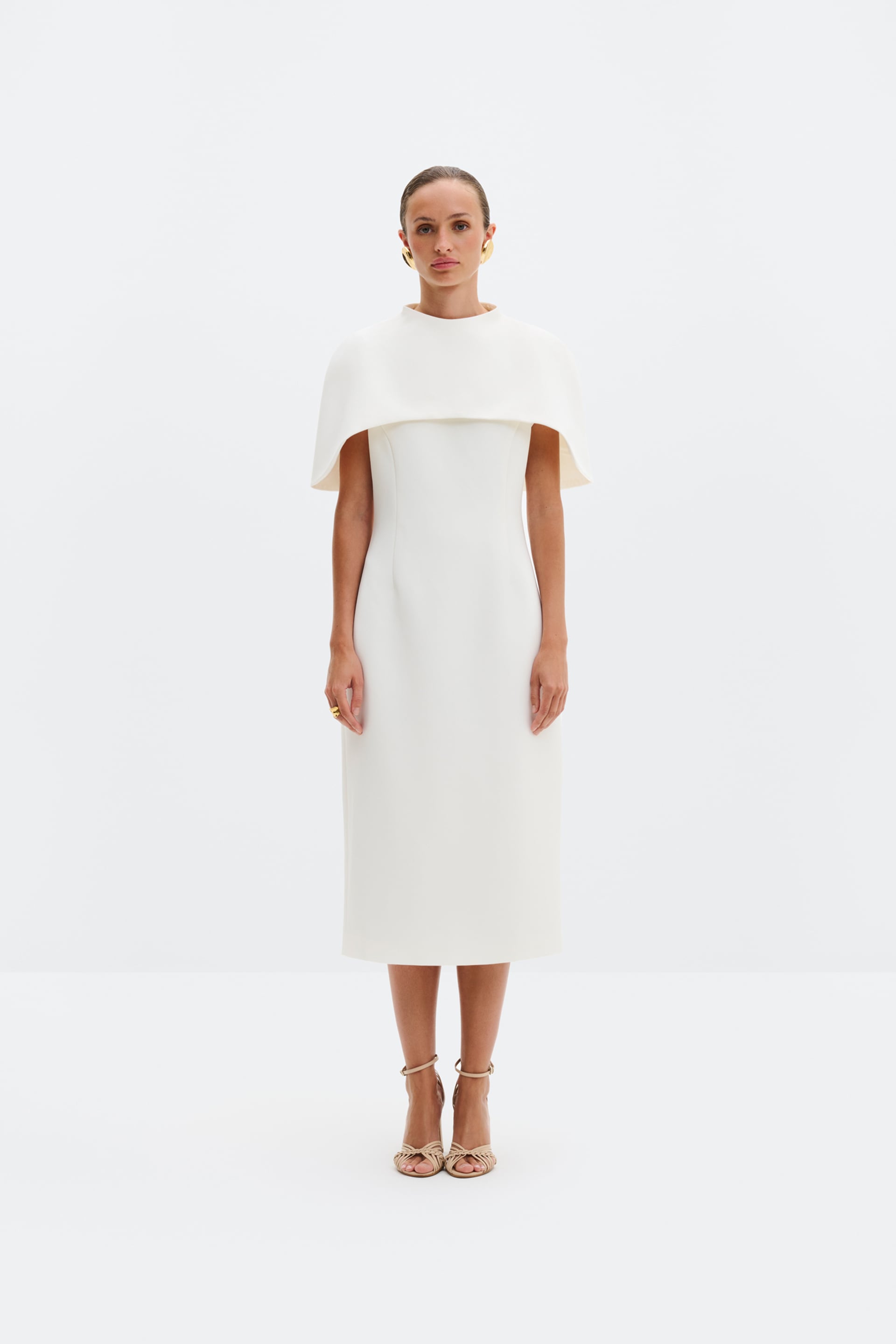 Milena midi dress Cream 2