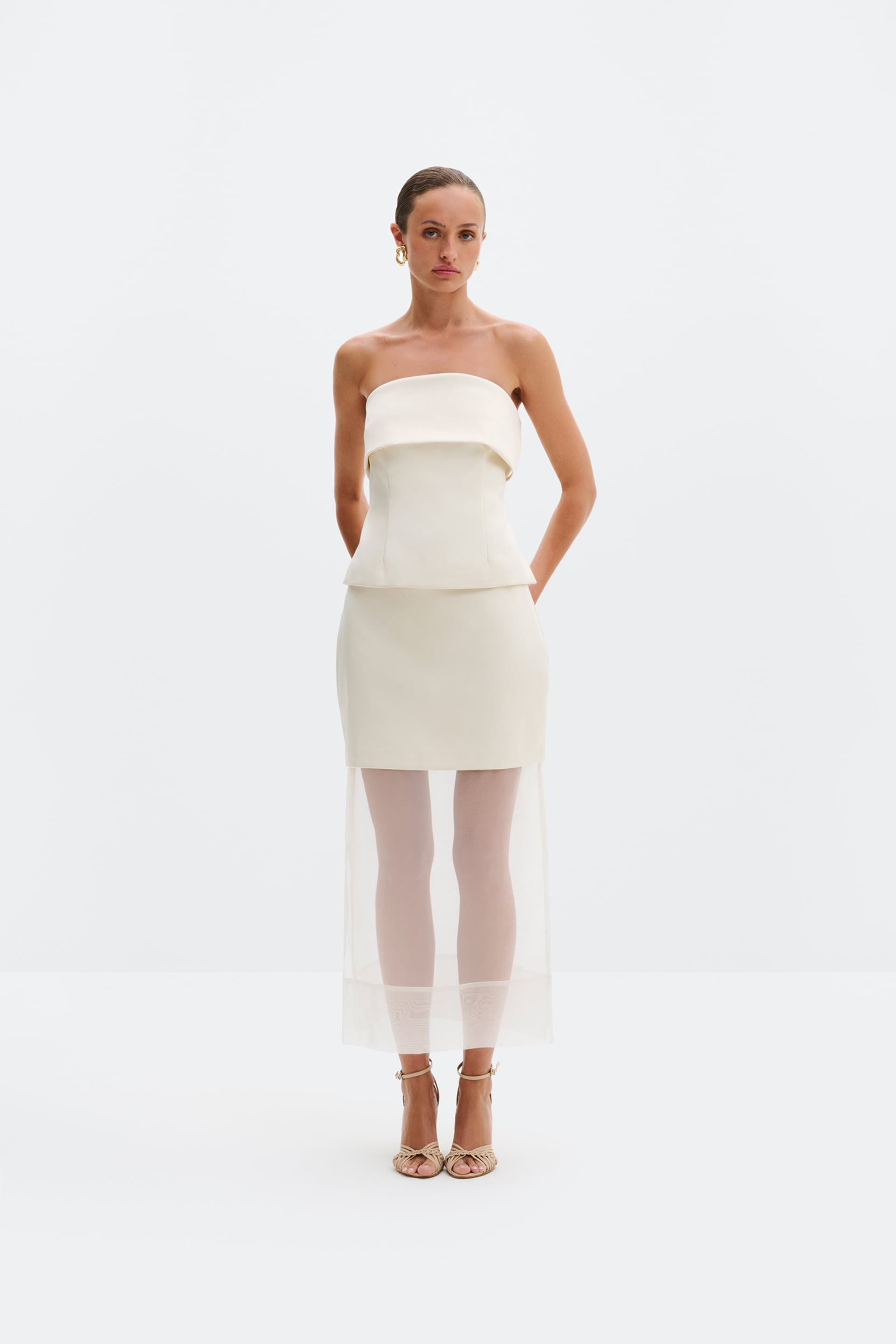 Lucine midi skirt Vanilla 2