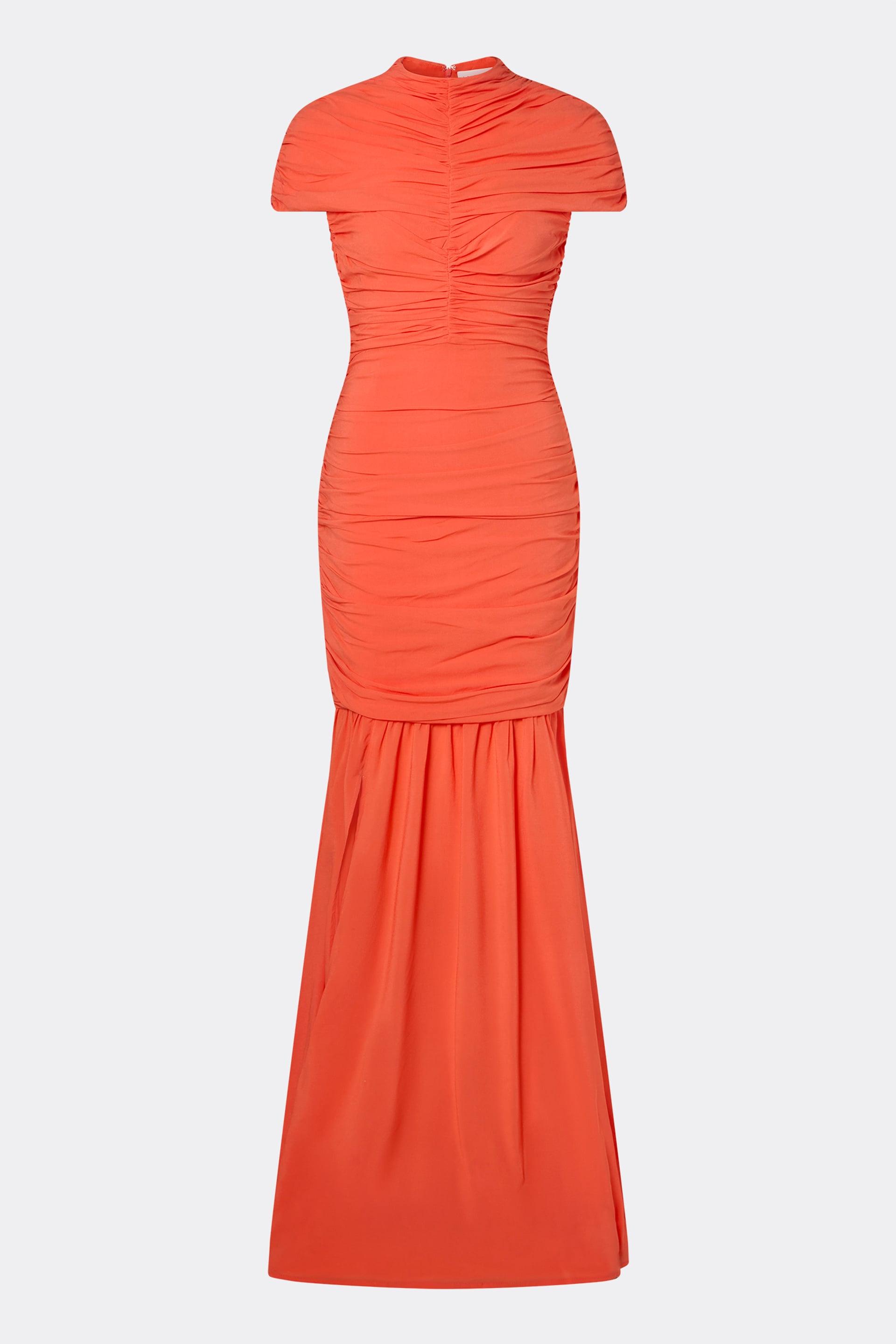 Loana maxi dress Coral (1)