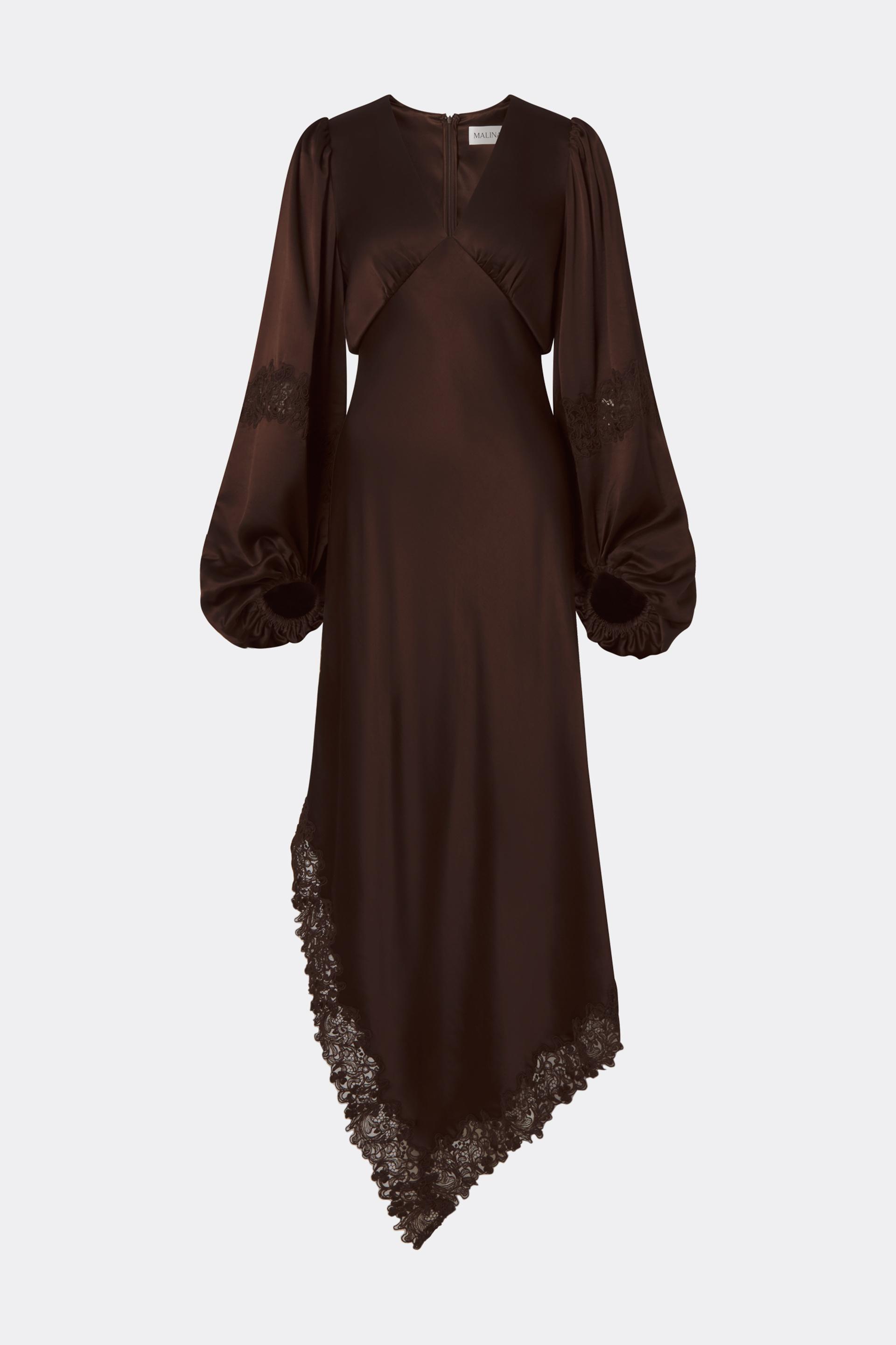 Seema maxi dress Dark Brown (1)