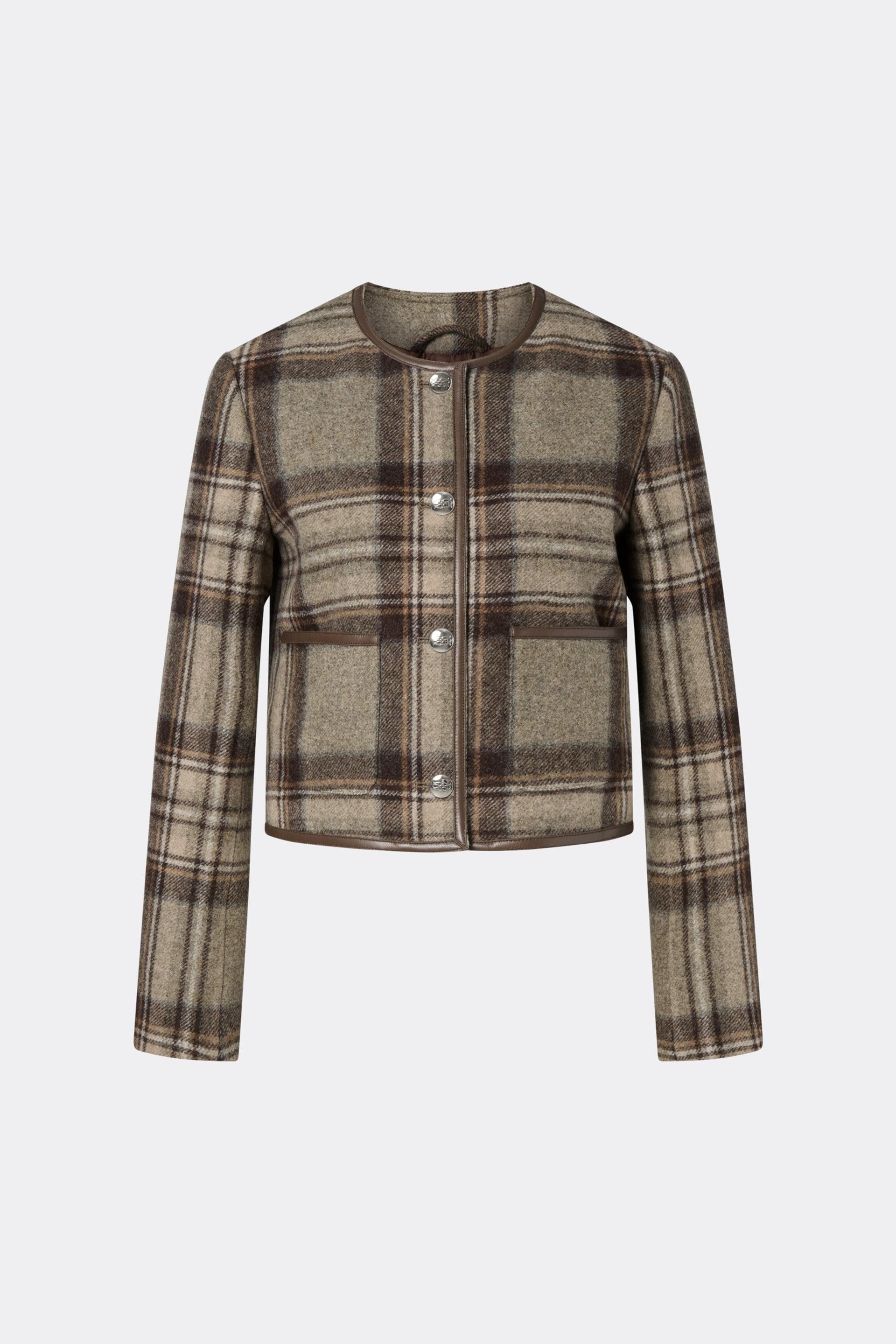 Ninette jacket Steel Checks (1)