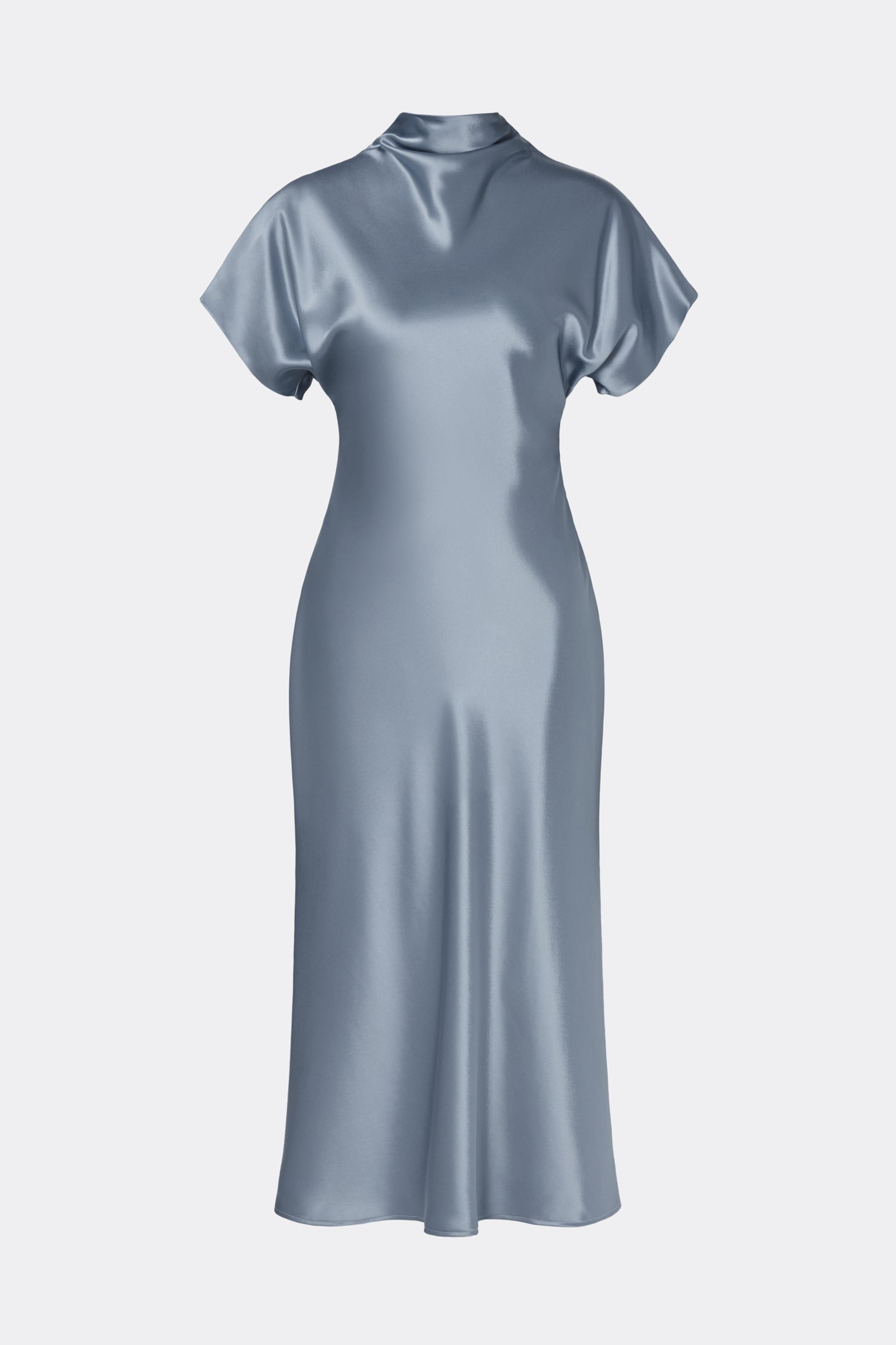 Alivia midi dress Steel Blue (1)