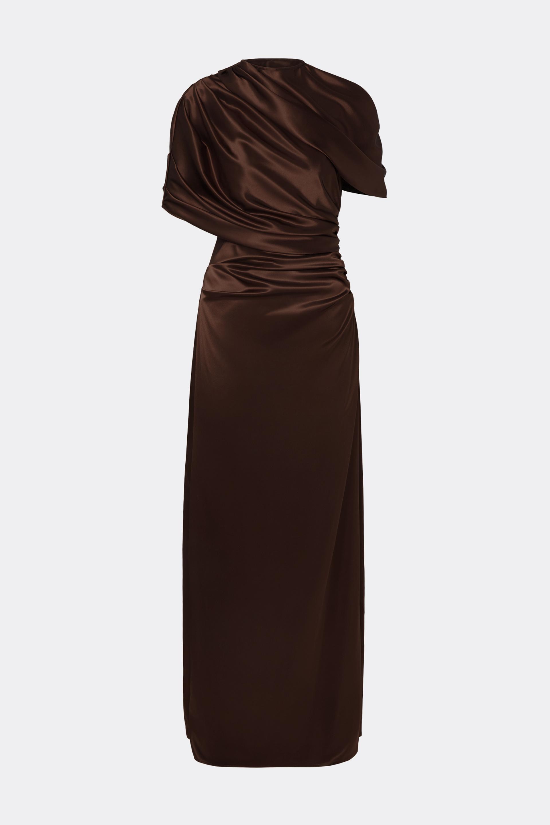 Cassia maxi dress Dark Brown (1)