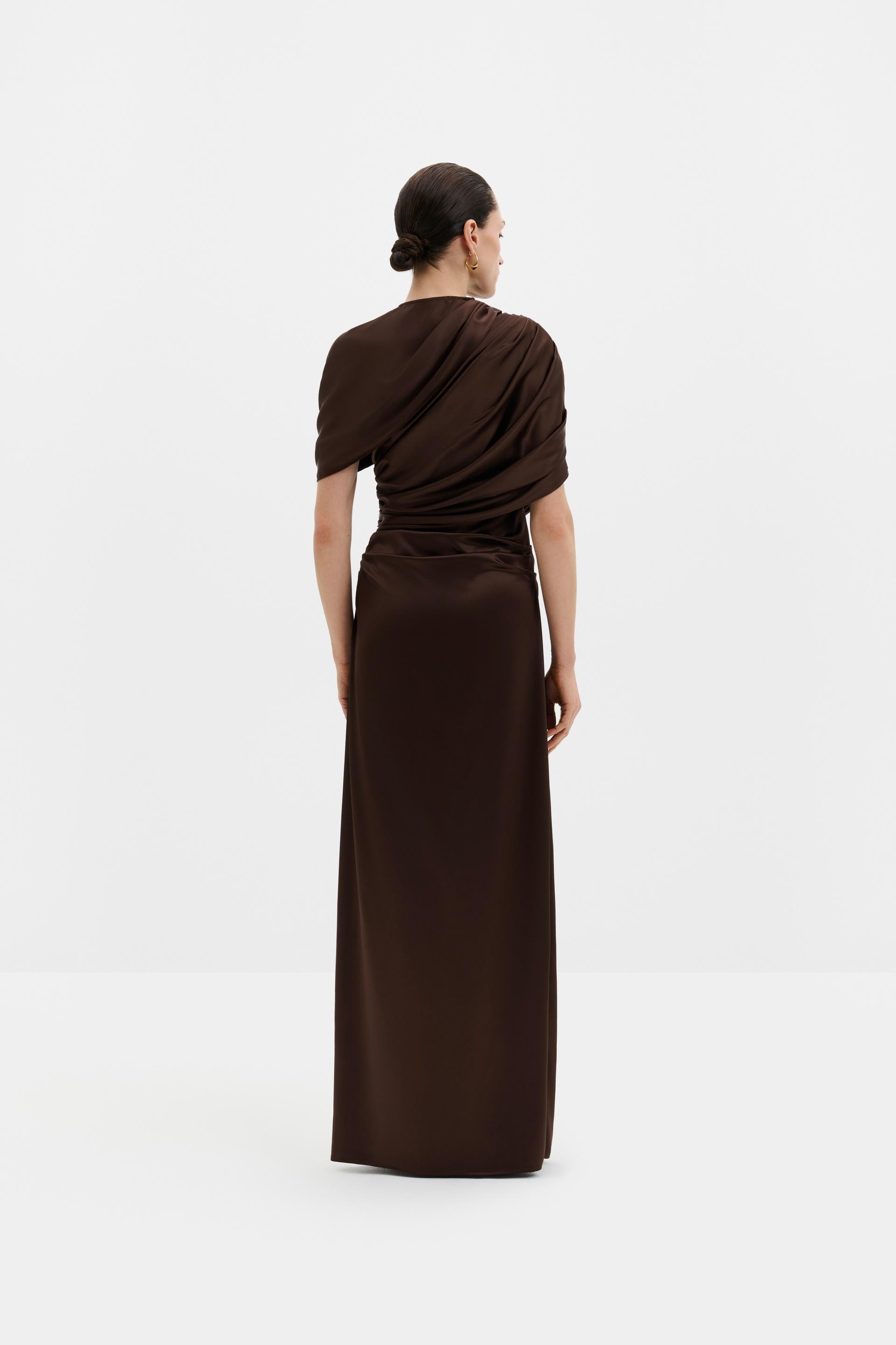 Cassia maxi dress Dark Brown (1)