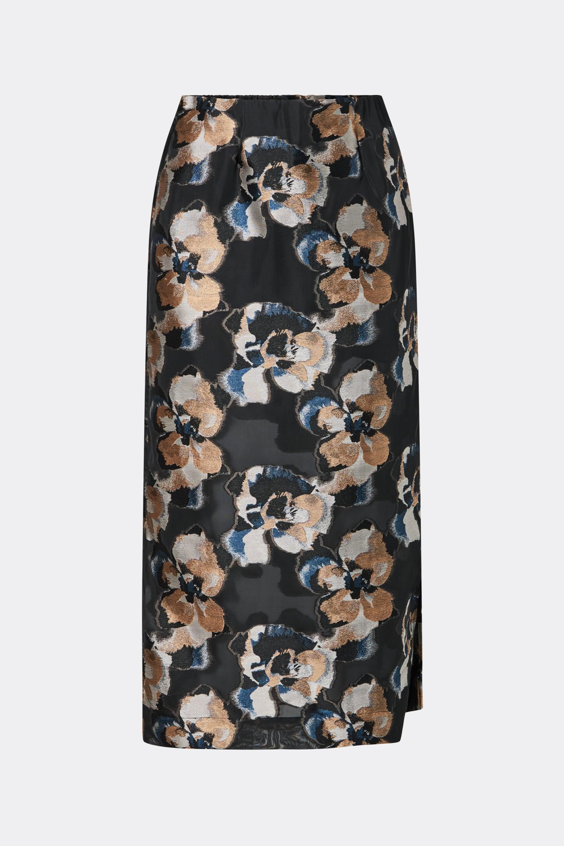 Sanna midi skirt Dark Blooms (1)