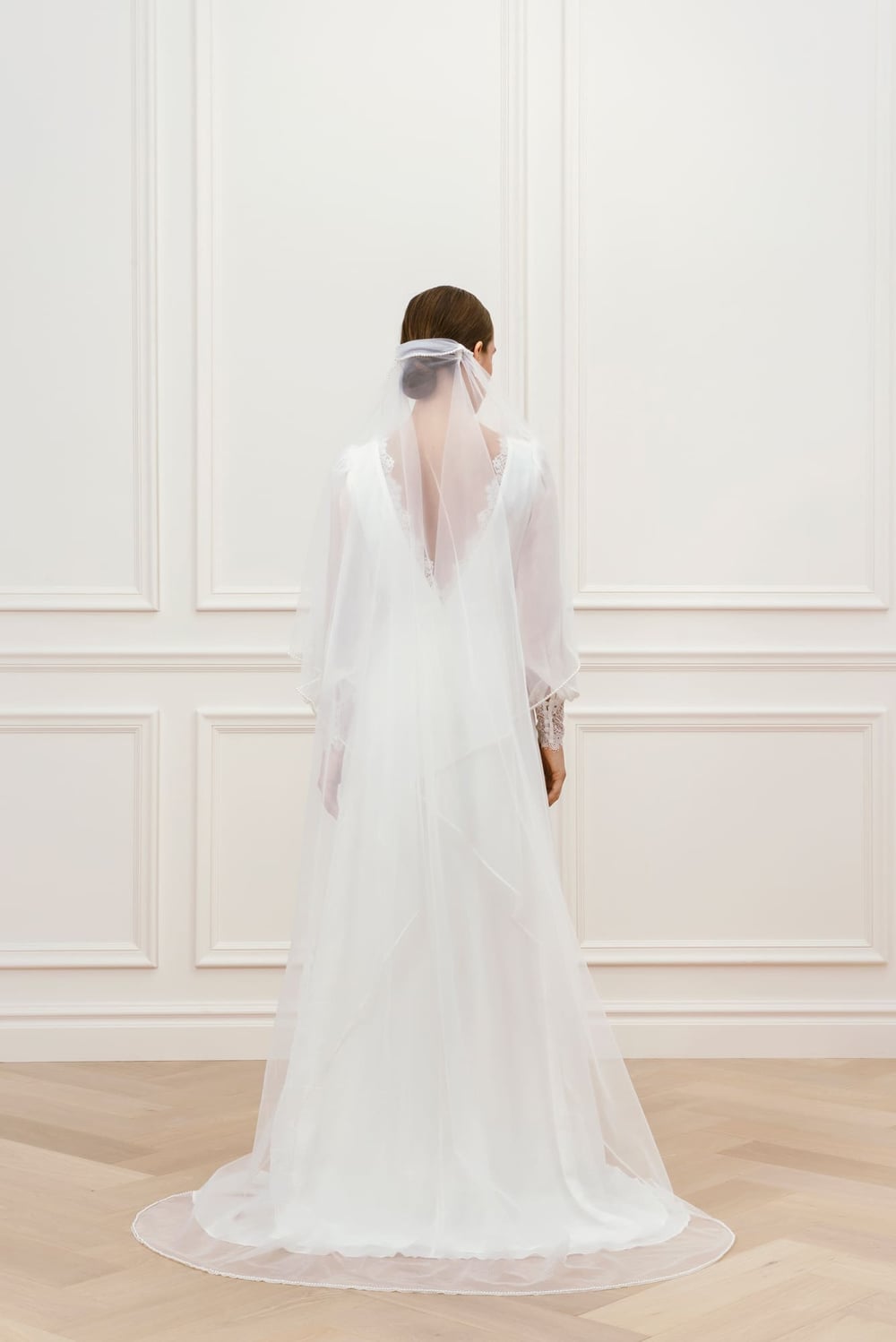 Lace trimmed cap veil - White - VEILS | Malina | Occasion