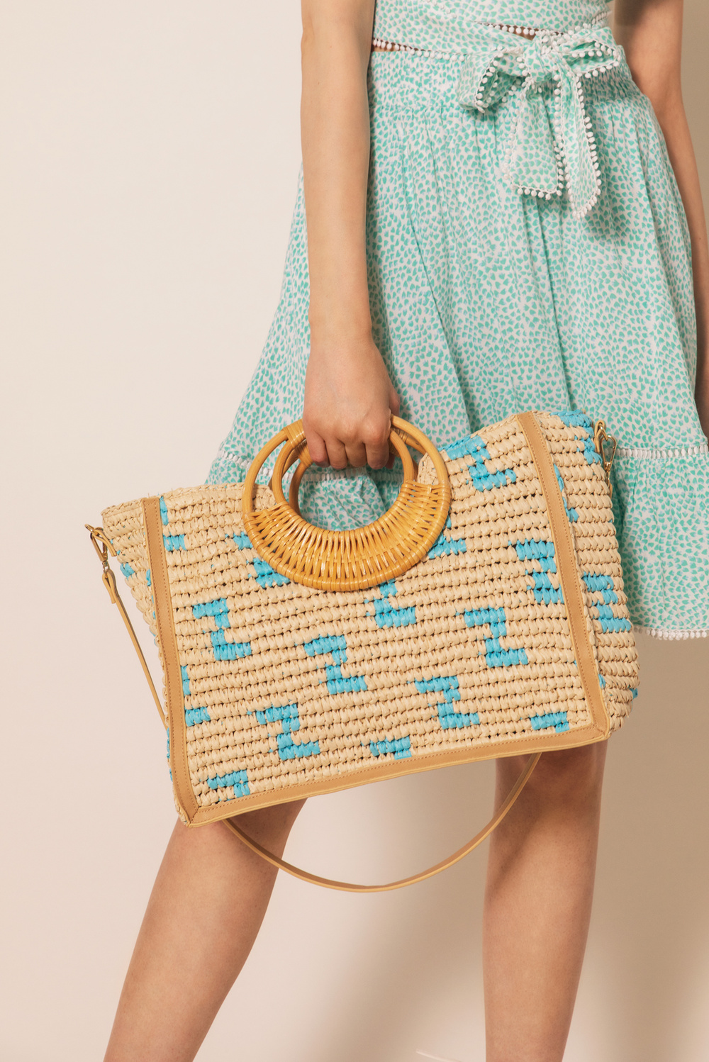 designer raffia bags
